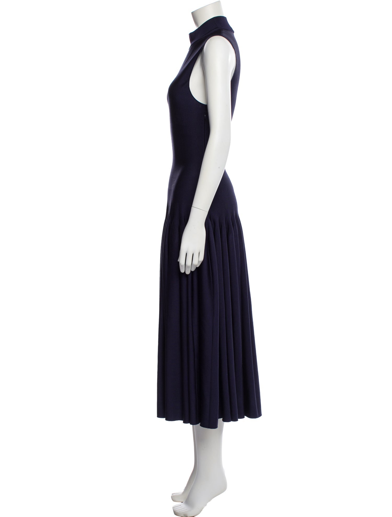Alaïa Mock Neck Long Dress