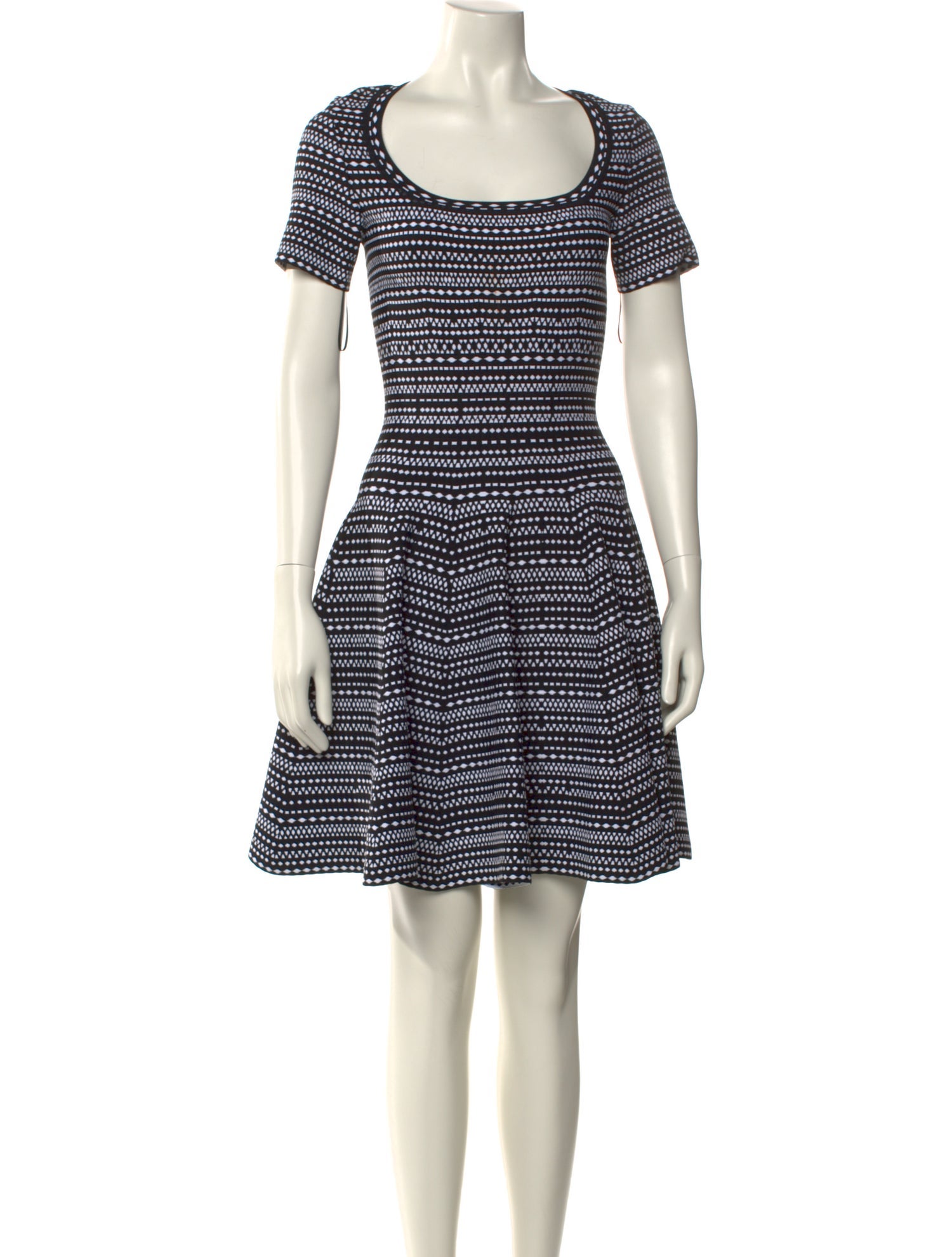 Alaïa Striped Mini Dress