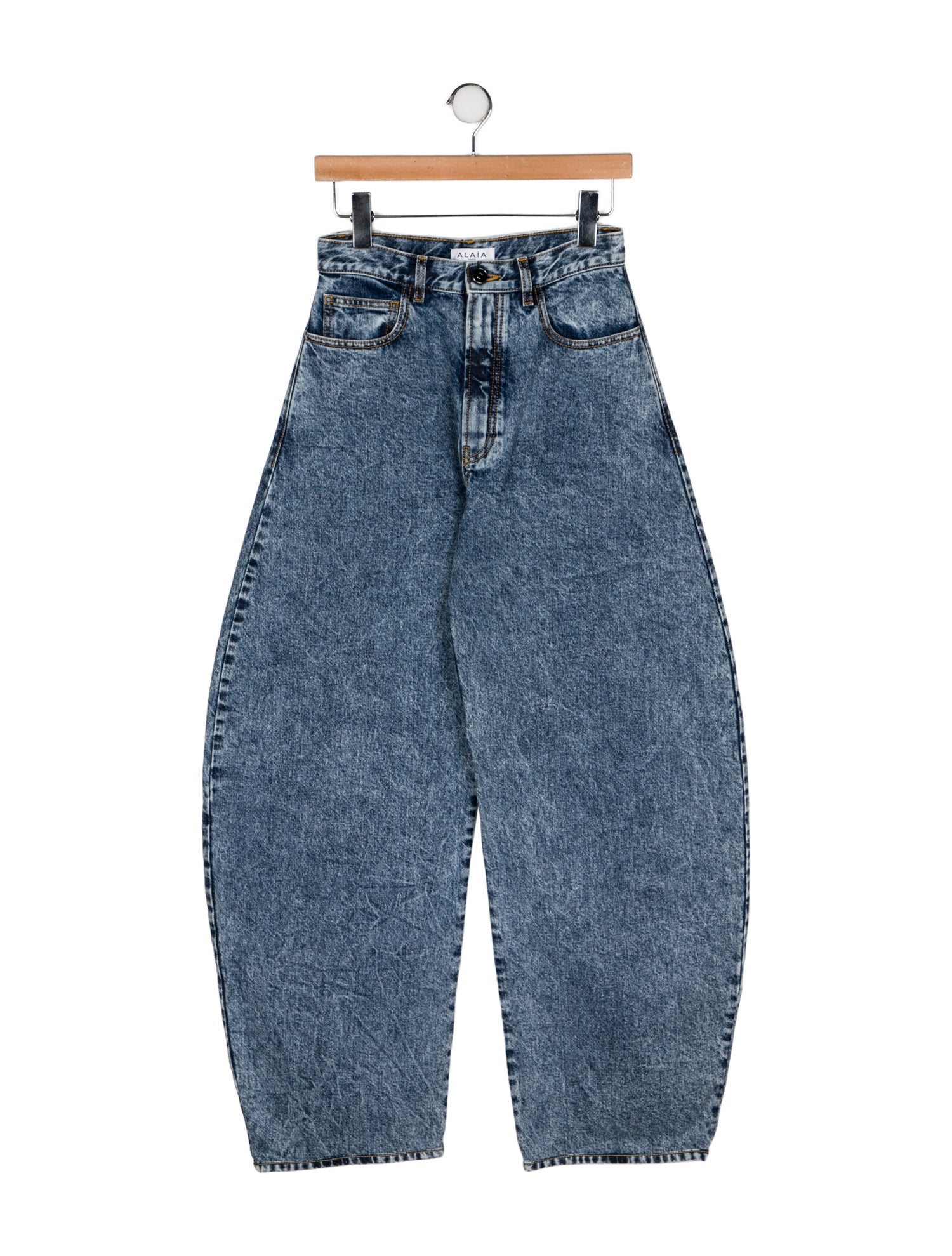 Alaïa High-Rise Wide Leg Jeans