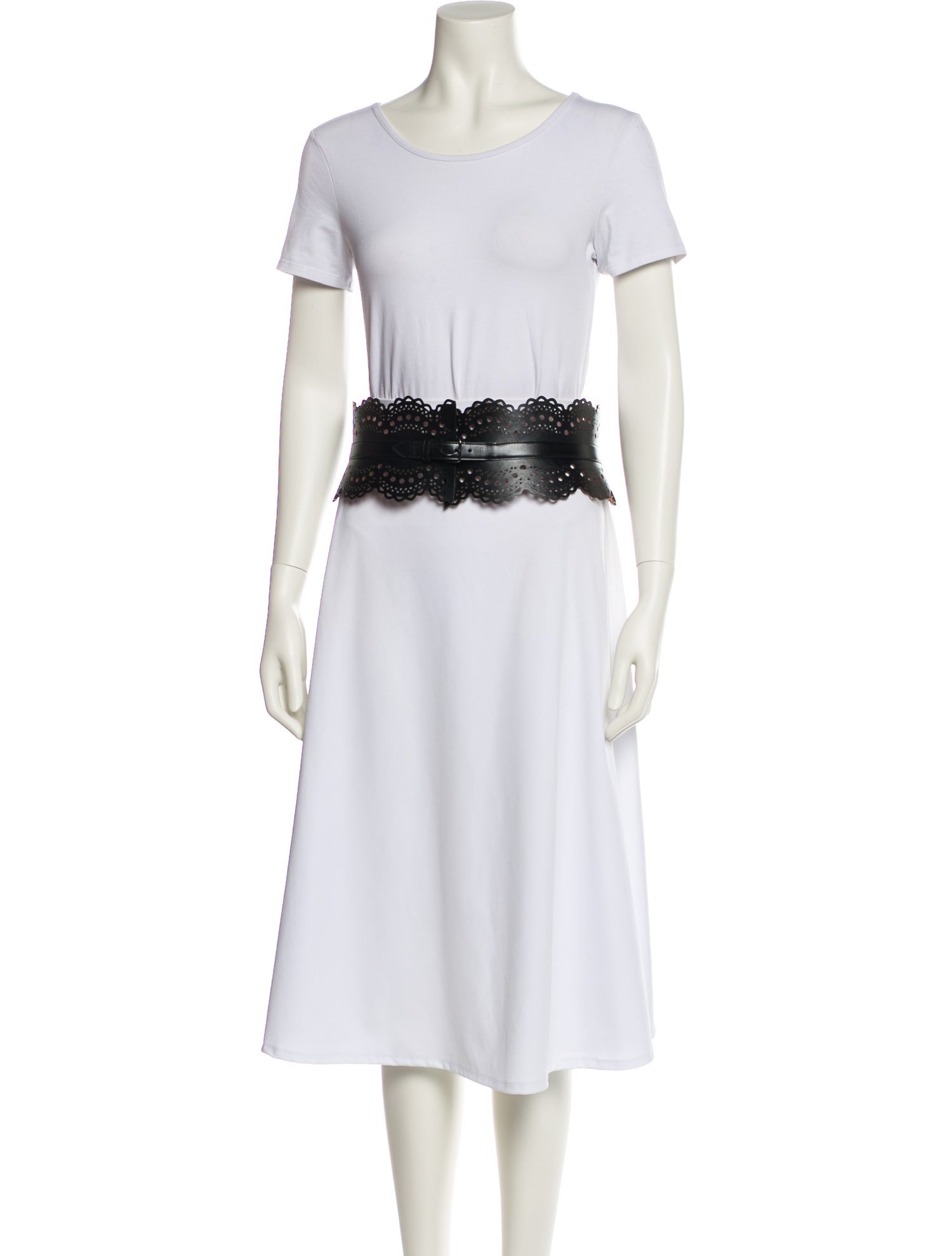 Alaïa Wide Leather Waist Belt