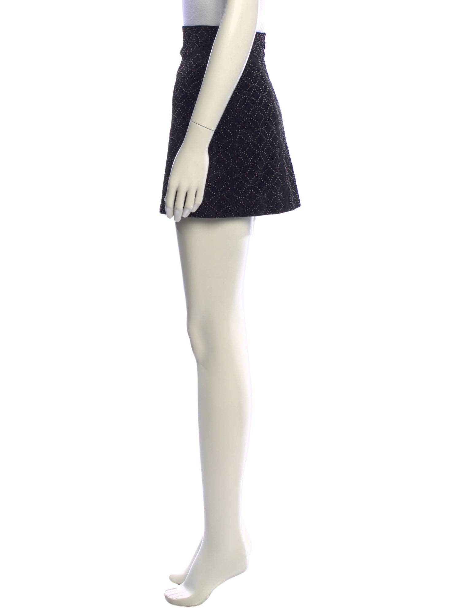 Alaïa Calf Leather Mini Skirt