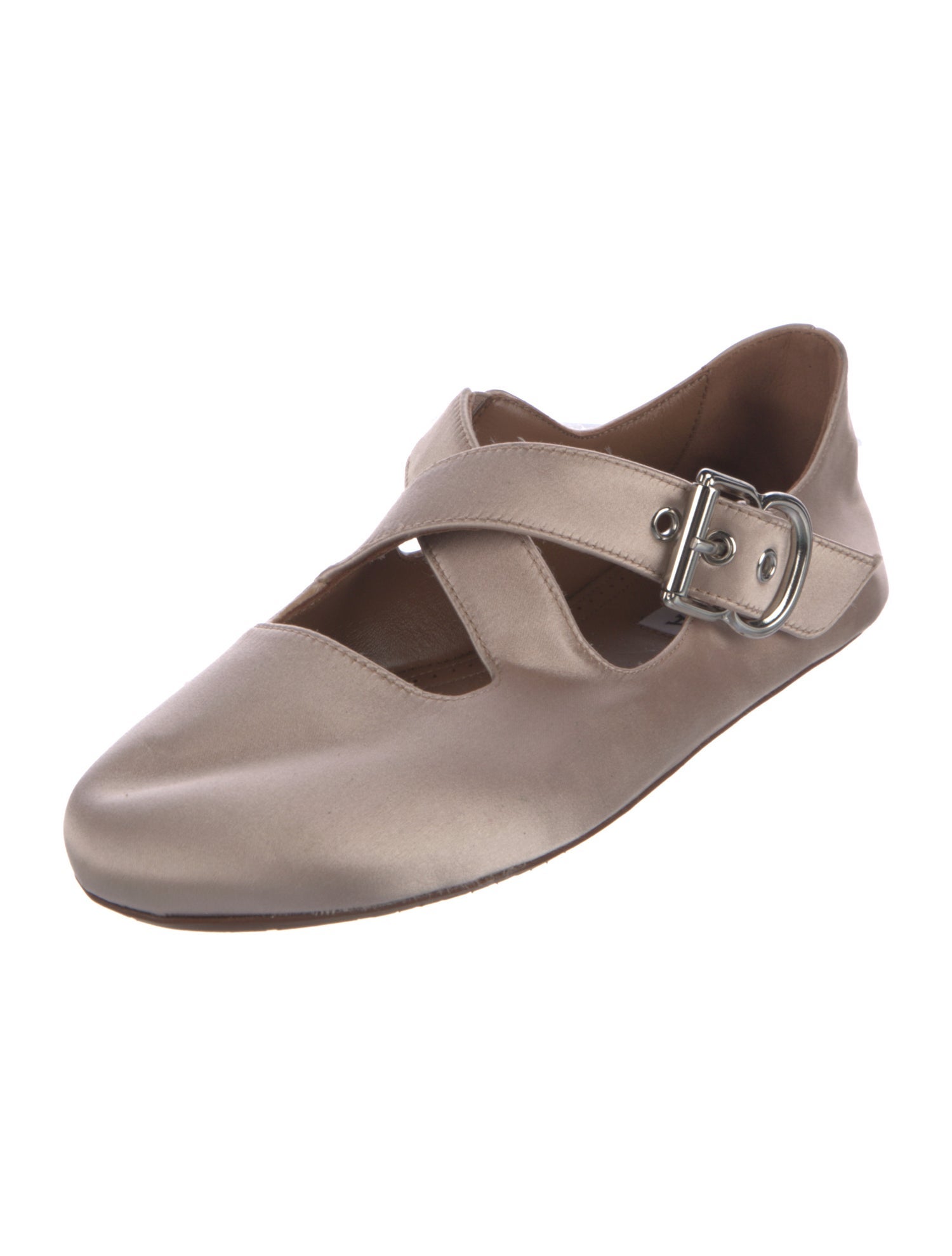 Alaïa Satin Mary Jane Flats