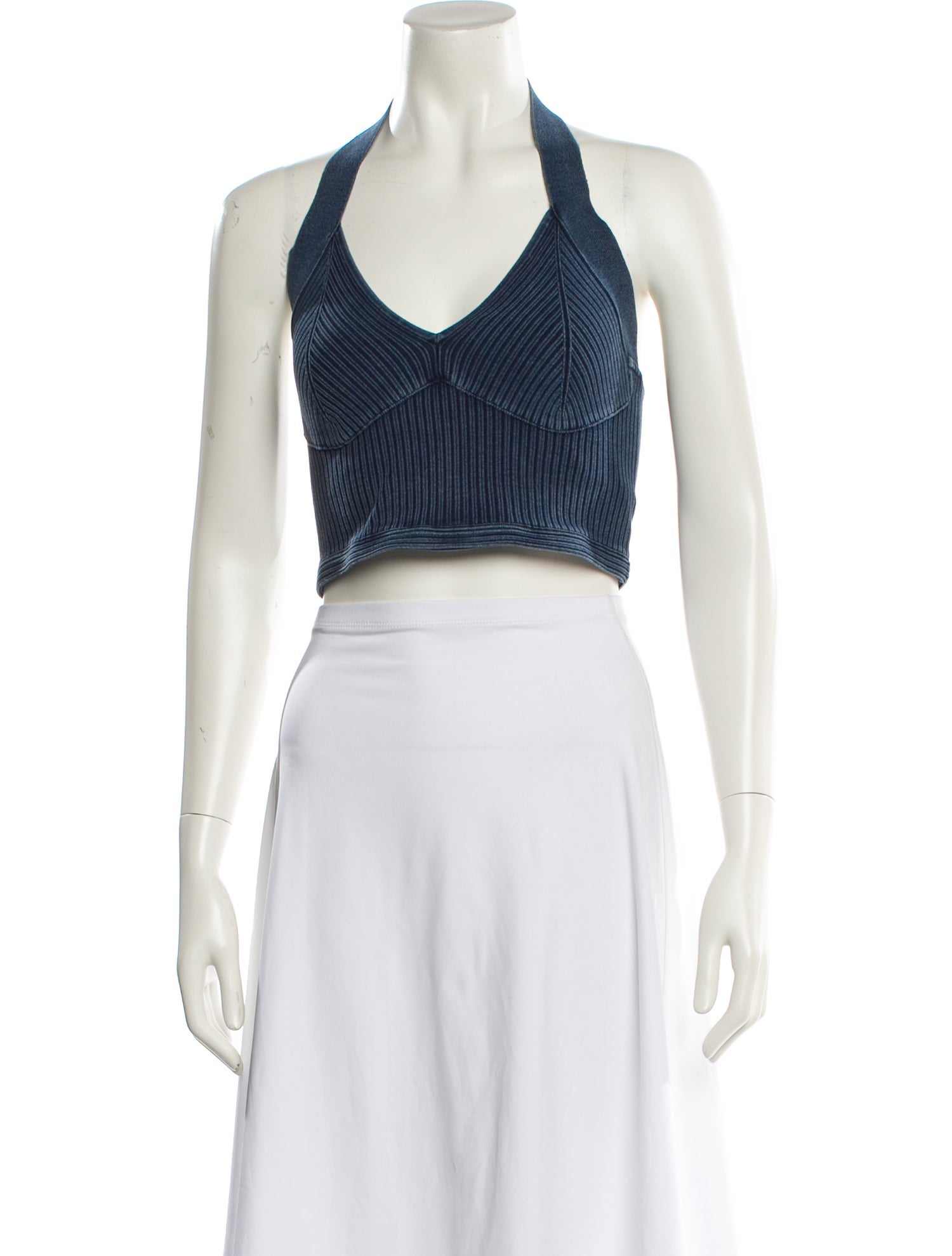 Alaïa Halterneck Sleeveless Crop Top