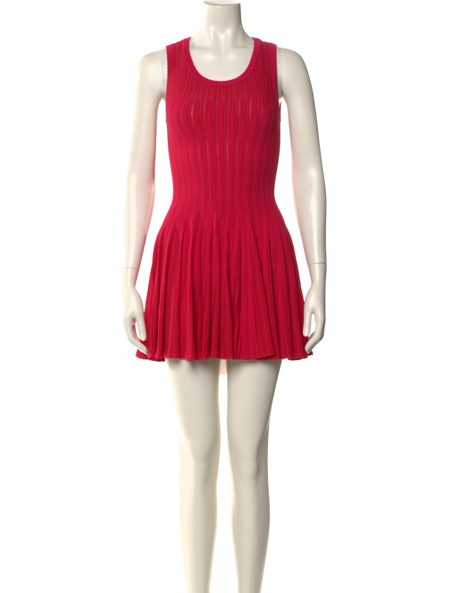 Alaïa Scoop Neck Mini Dress