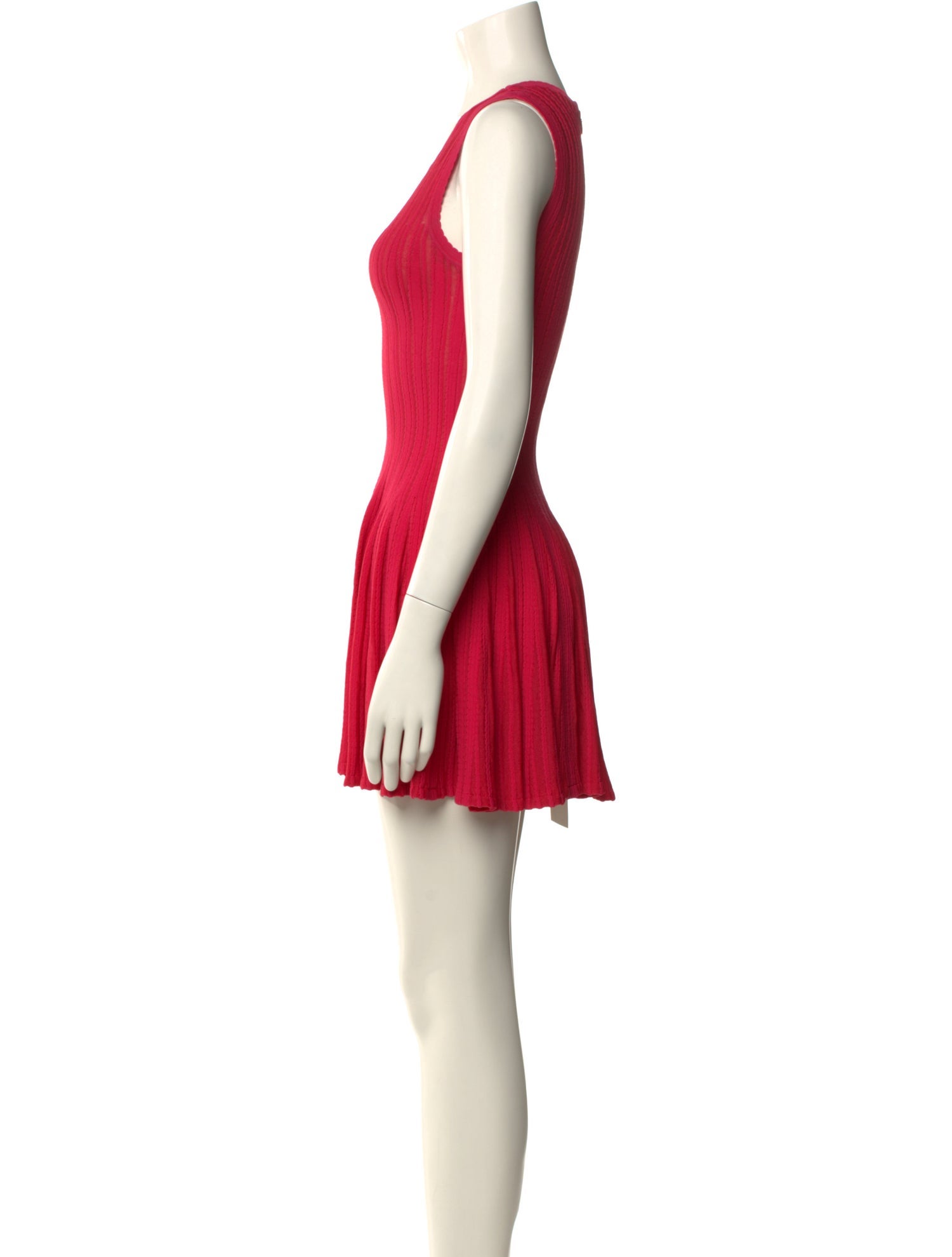 Alaïa Scoop Neck Mini Dress