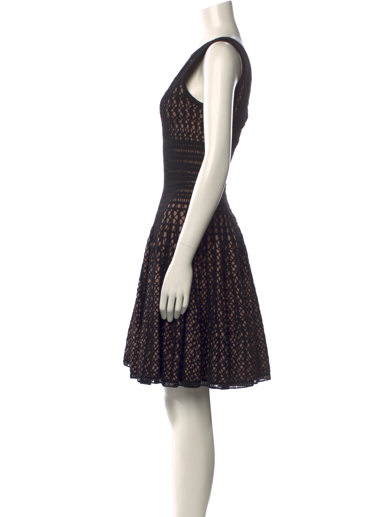 Alaïa Virgin Wool Knee-Length Dress