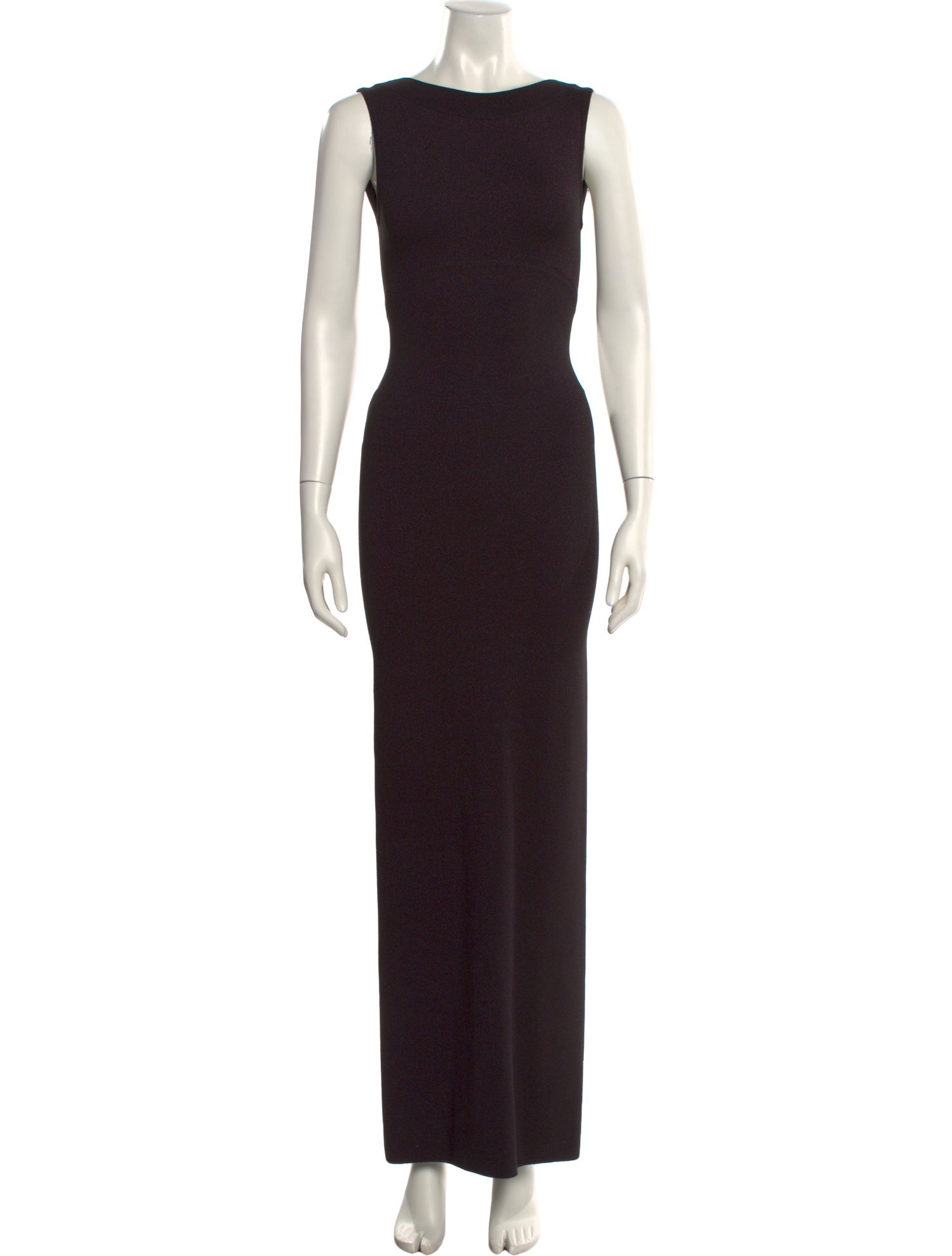 Alaïa Bateau Neckline Long Dress