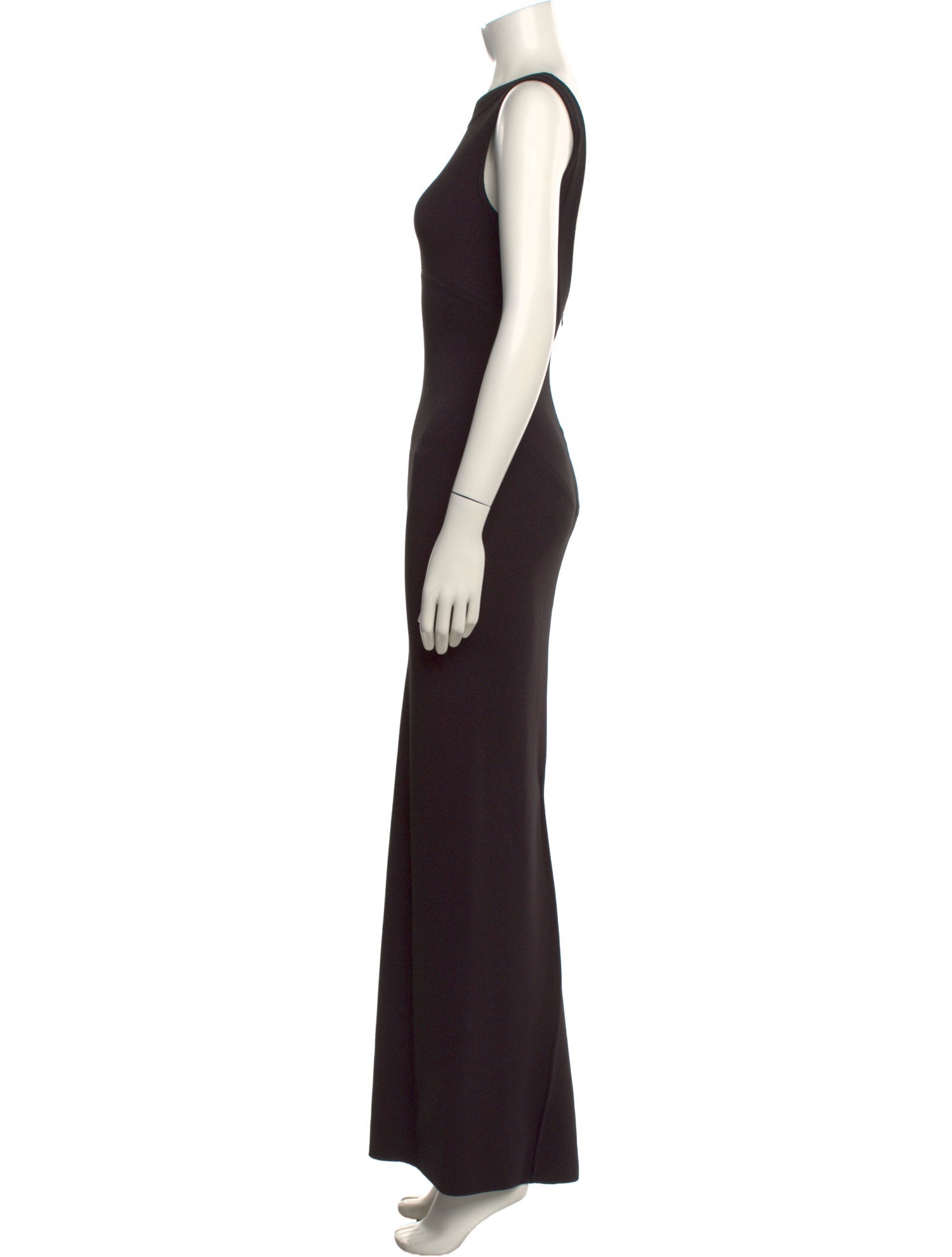 Alaïa Bateau Neckline Long Dress