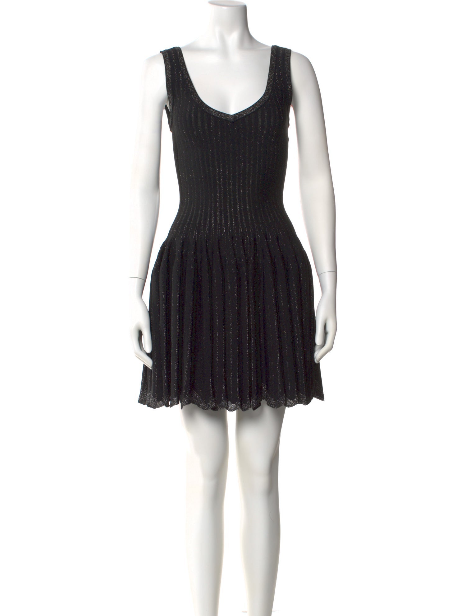 Alaïa Scoop Neck Mini Dress