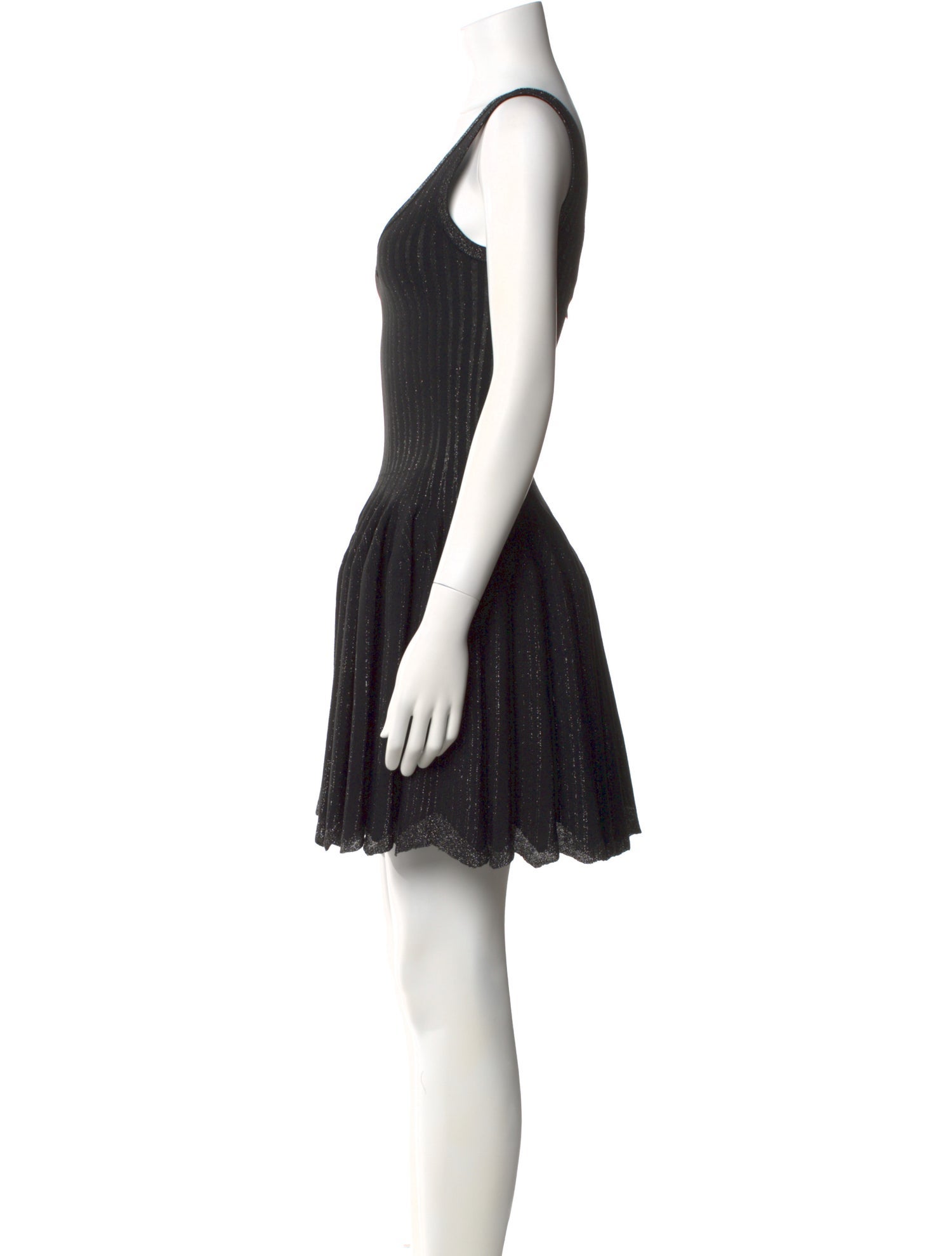 Alaïa Scoop Neck Mini Dress