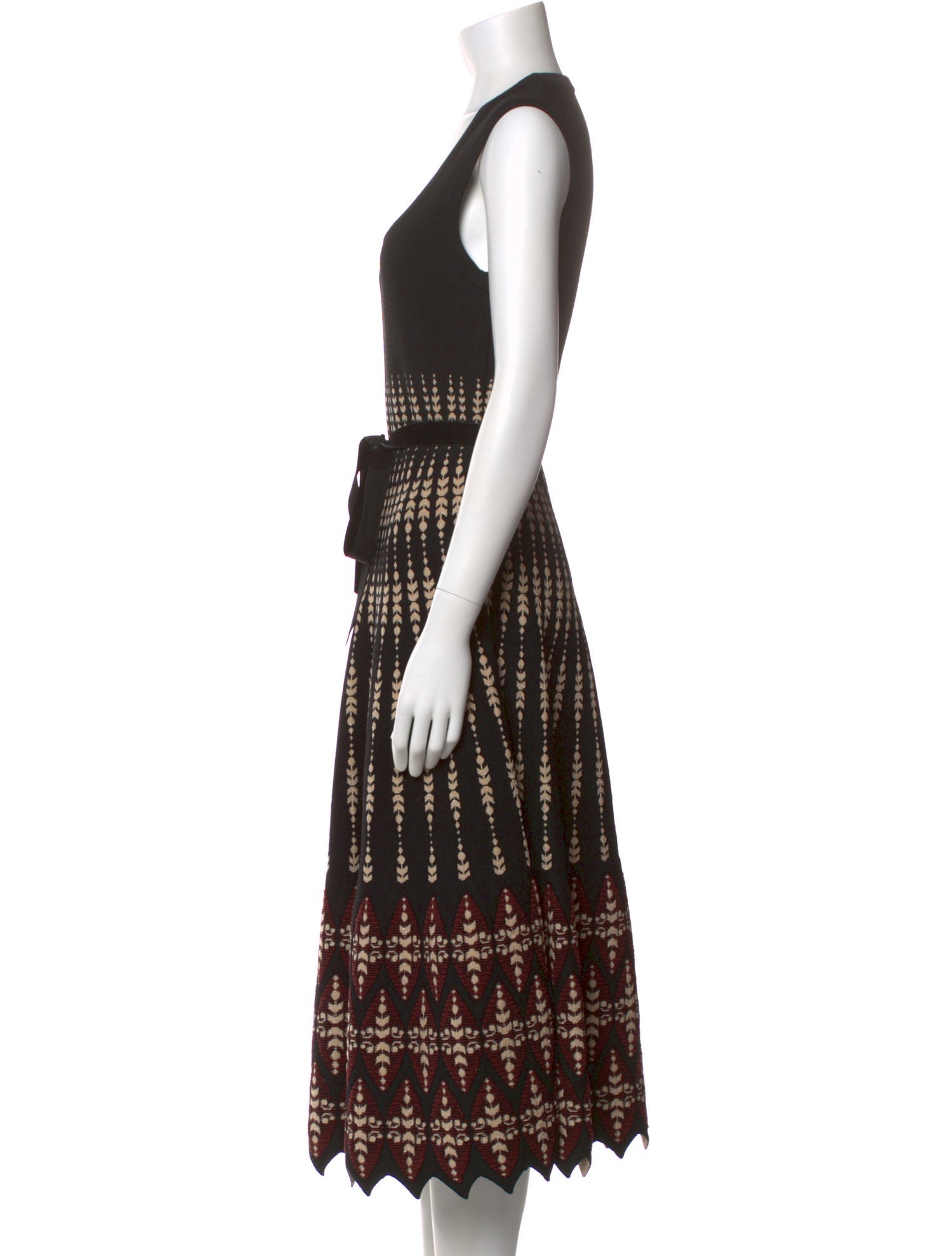 Alaïa Printed Long Dress