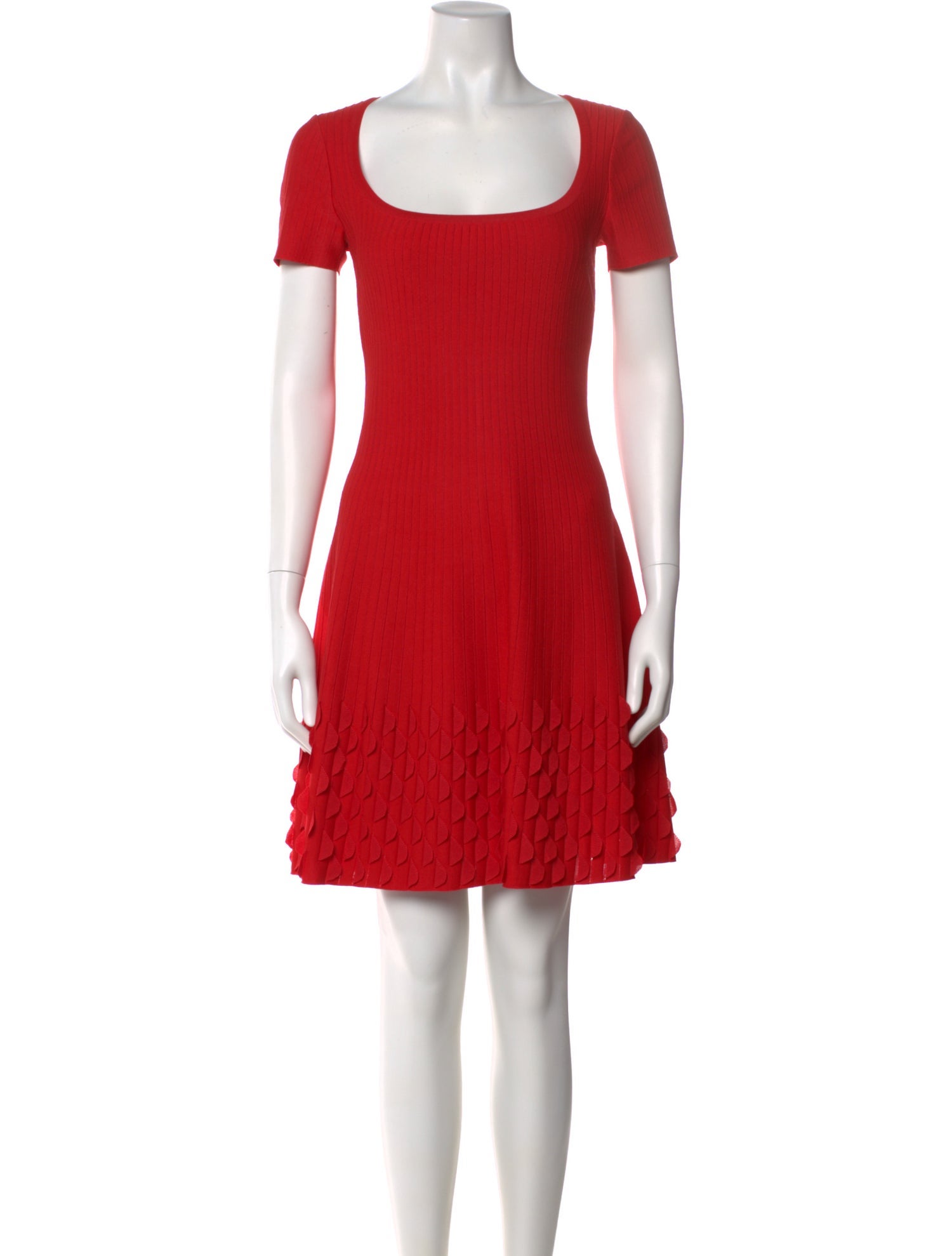 Alaïa Scoop Neck Mini Dress