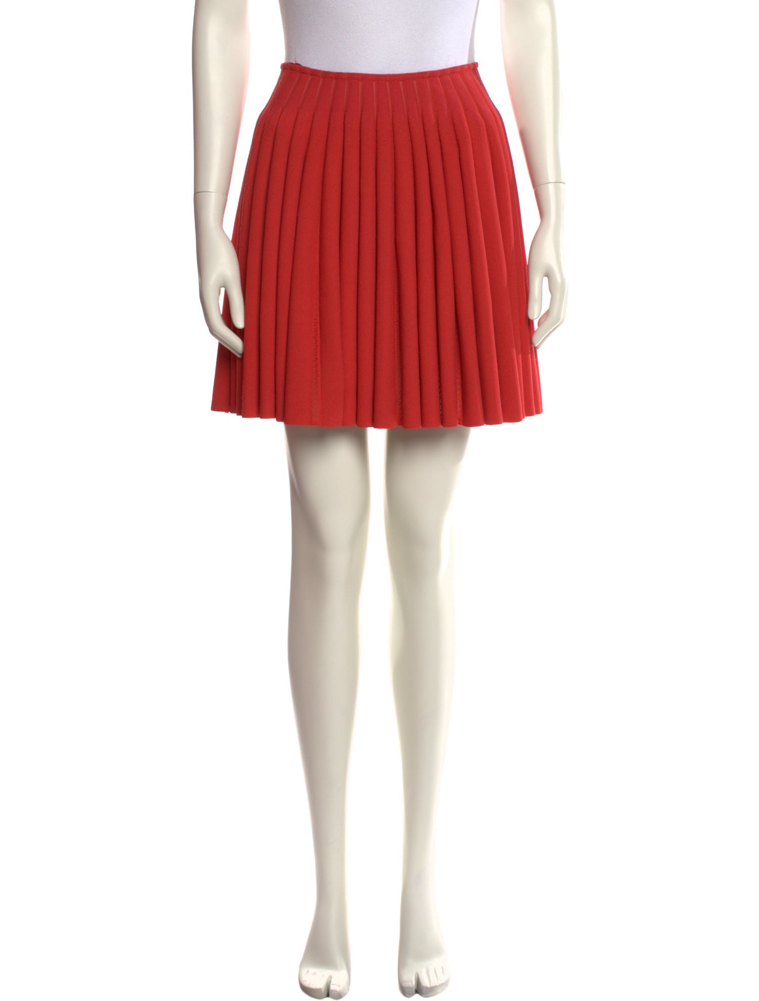 Alaïa Pleated Accents Mini Skirt