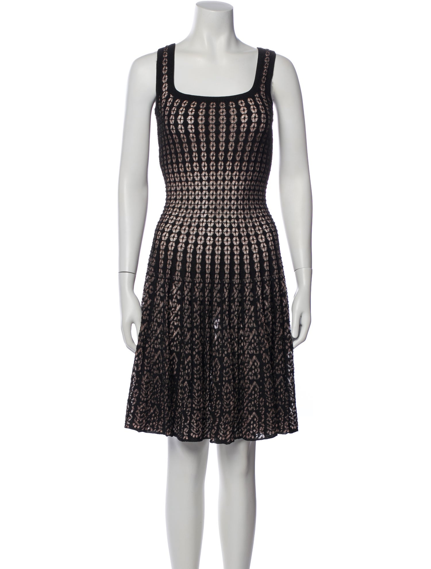 Alaïa Printed Knee-Length Dress