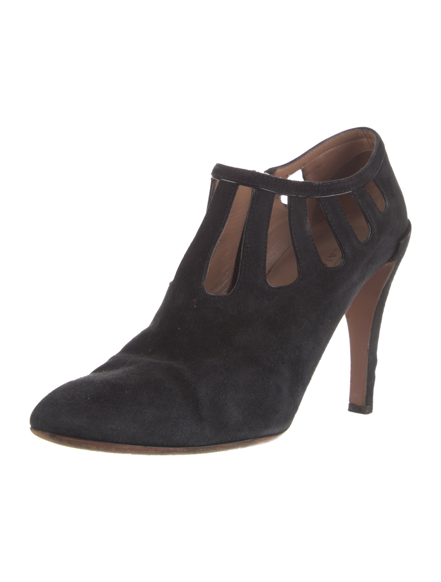 Alaïa Suede T-Strap Pumps