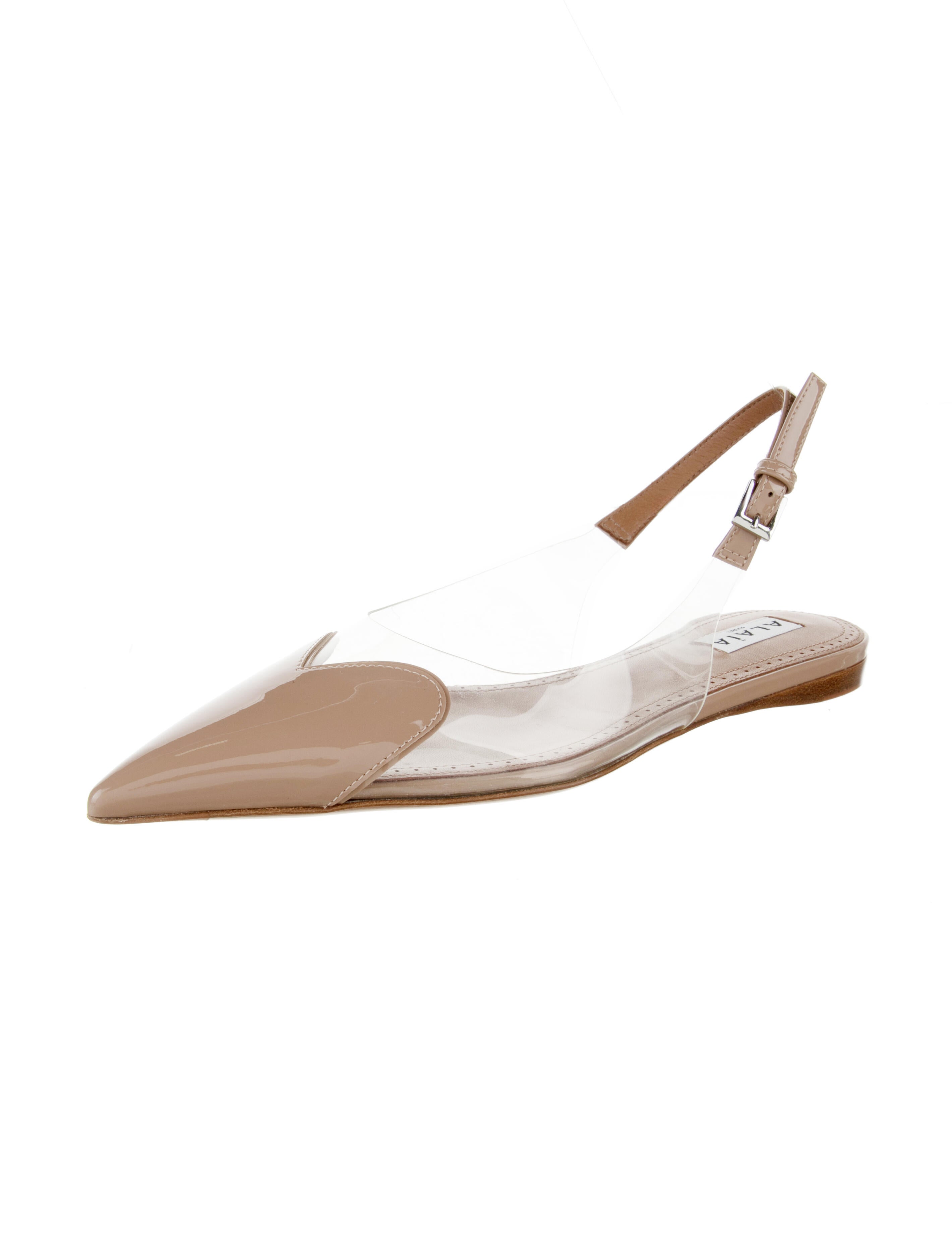 Alaïa Patent Leather Slingback Flats w/ Tags