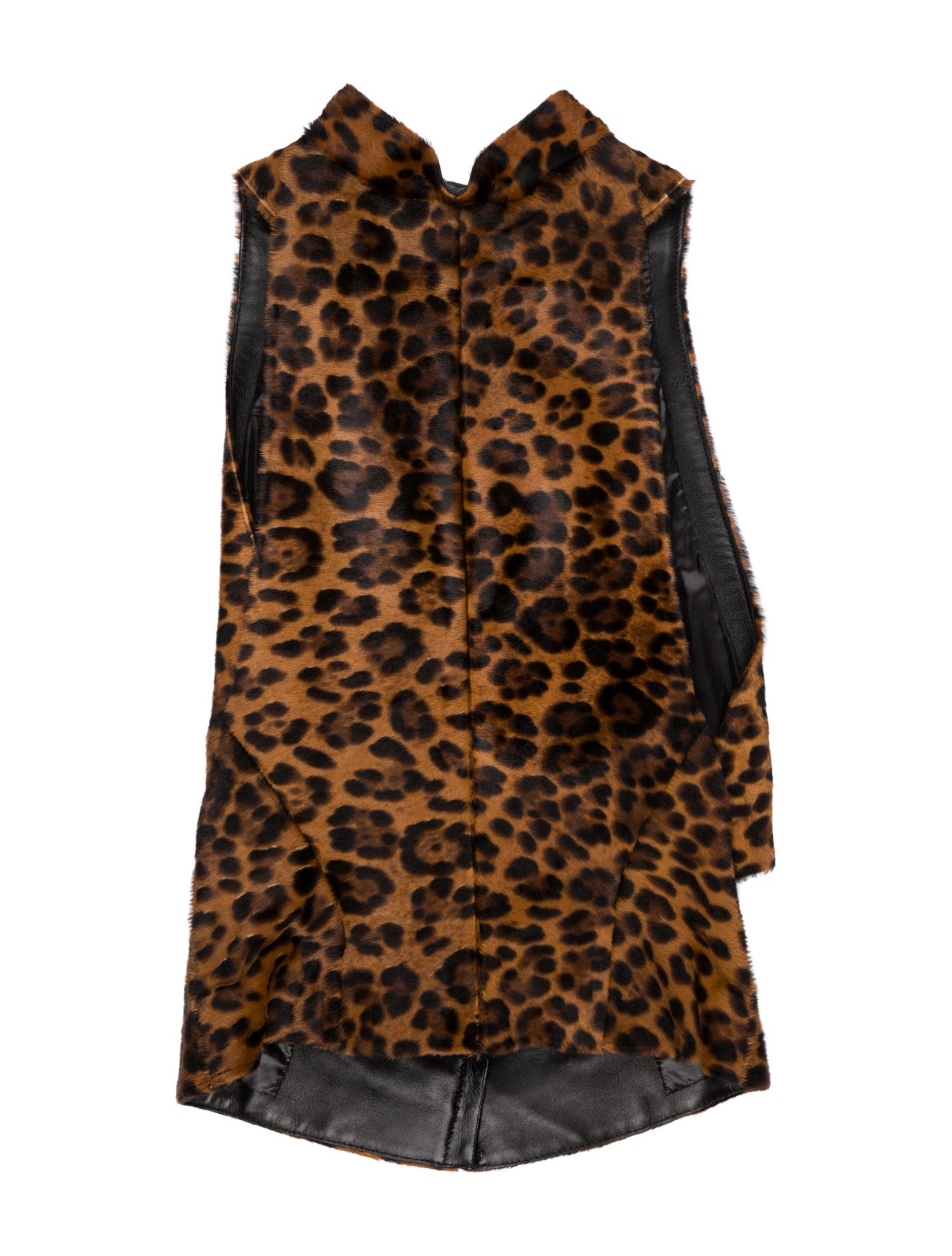 Alaïa Calf Hair Animal Print Fur Vest