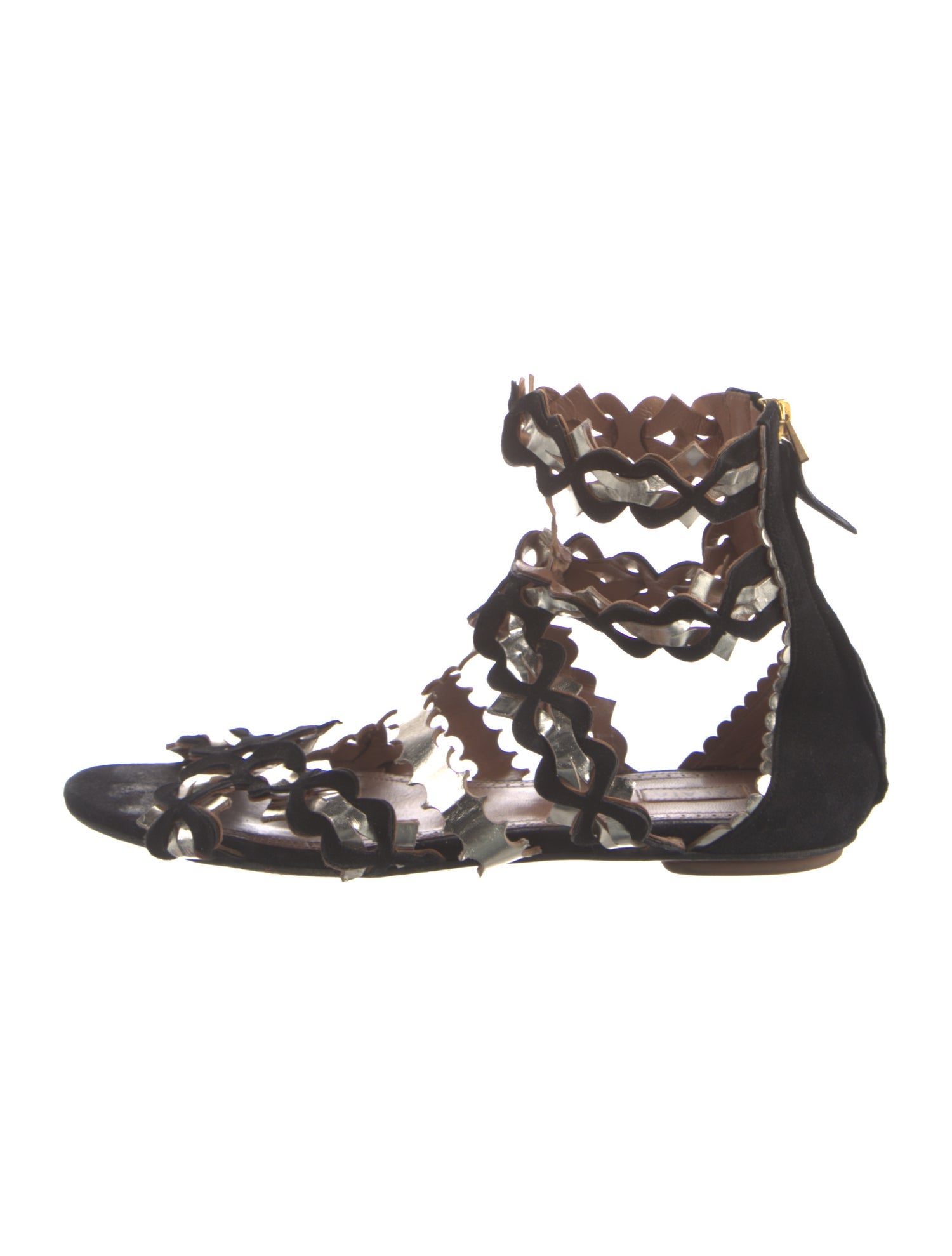 Alaïa Suede Gladiator Sandals