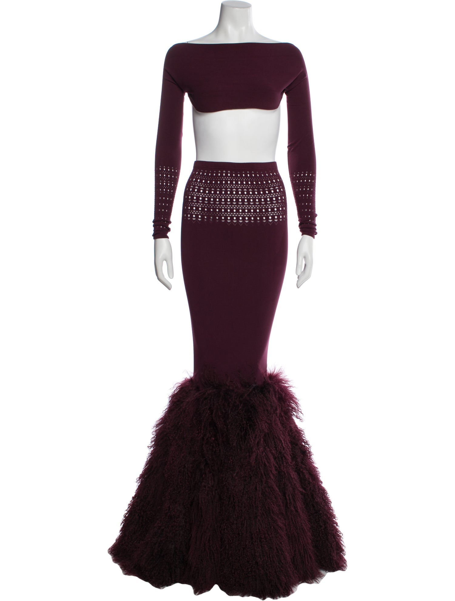 Alaïa 2022 Printed Skirt Set