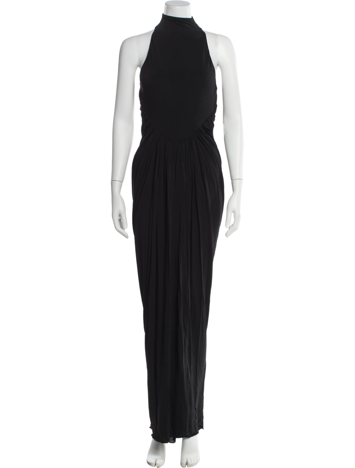 Alaïa Mock Neck Long Dress