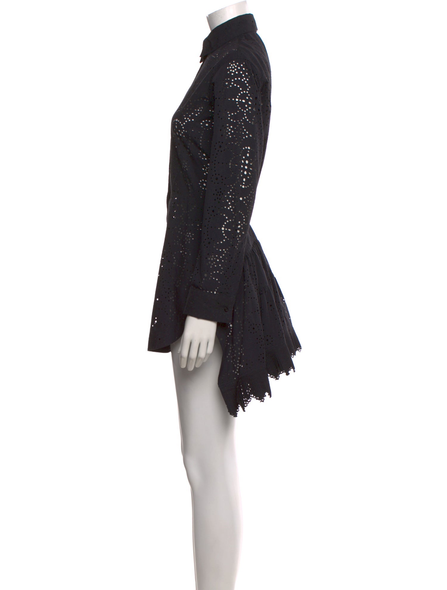 Alaïa Lace Pattern Long Sleeve Blouse