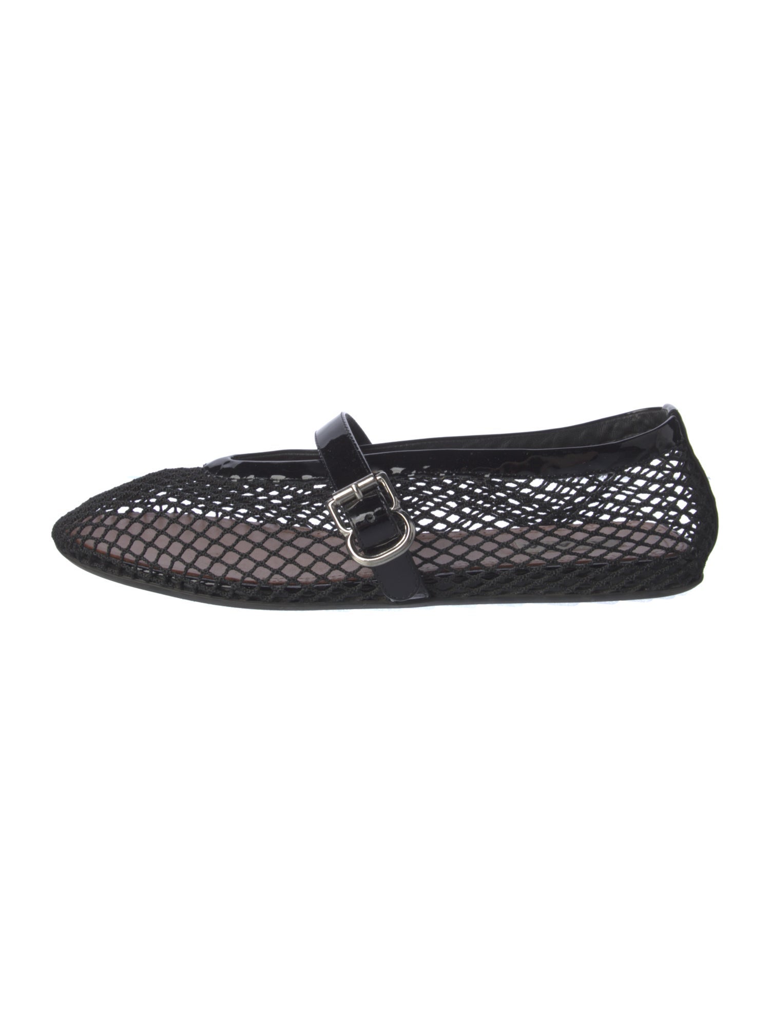 Alaïa Mesh Mesh Accents Mary Jane Flats
