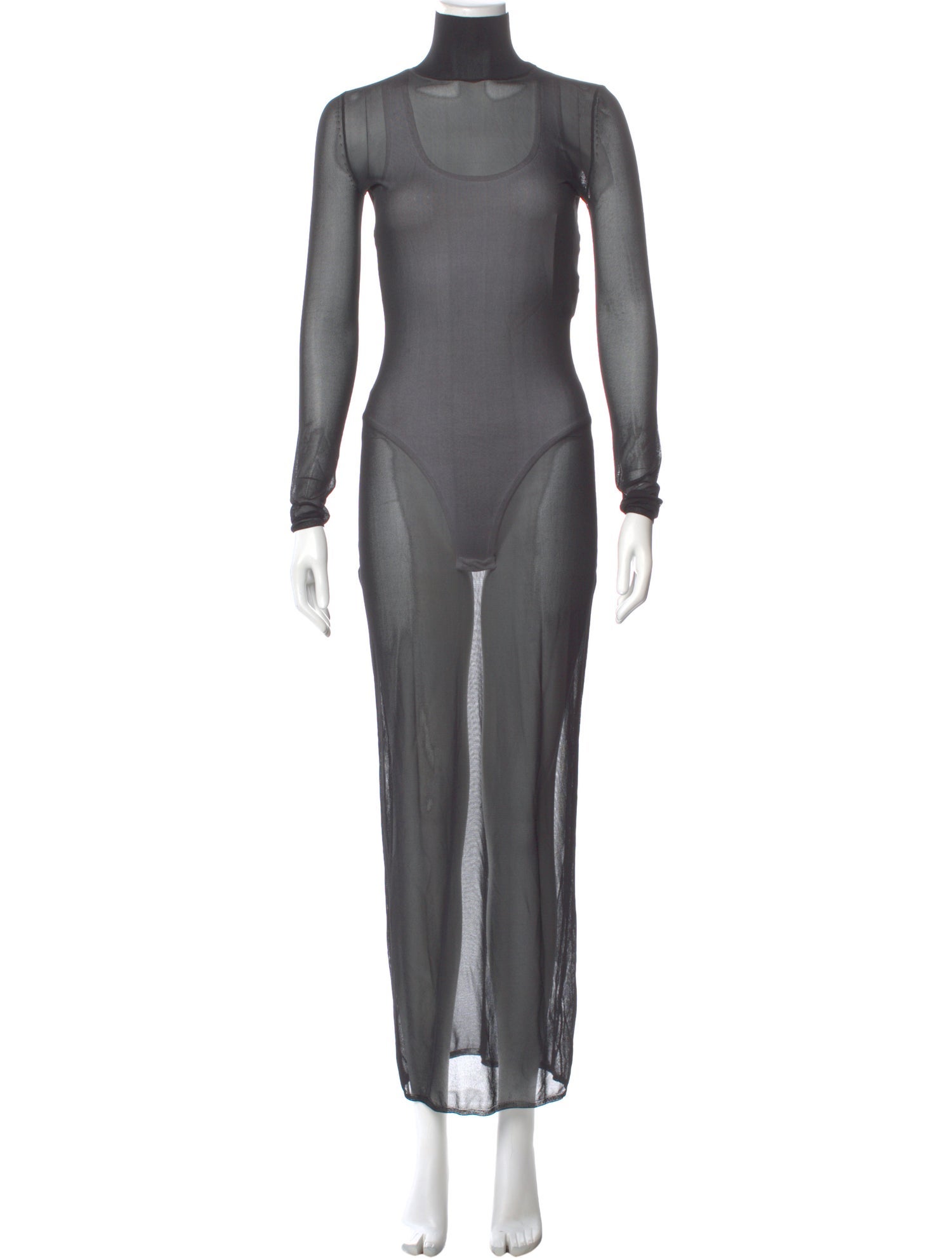 Alaïa Mock Neck Long Dress