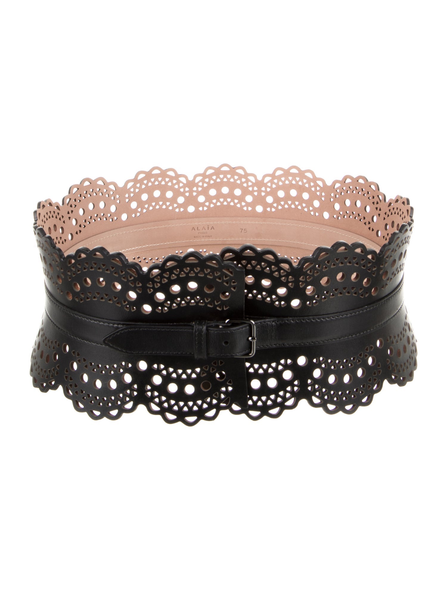Alaïa Wide Leather Waist Belt