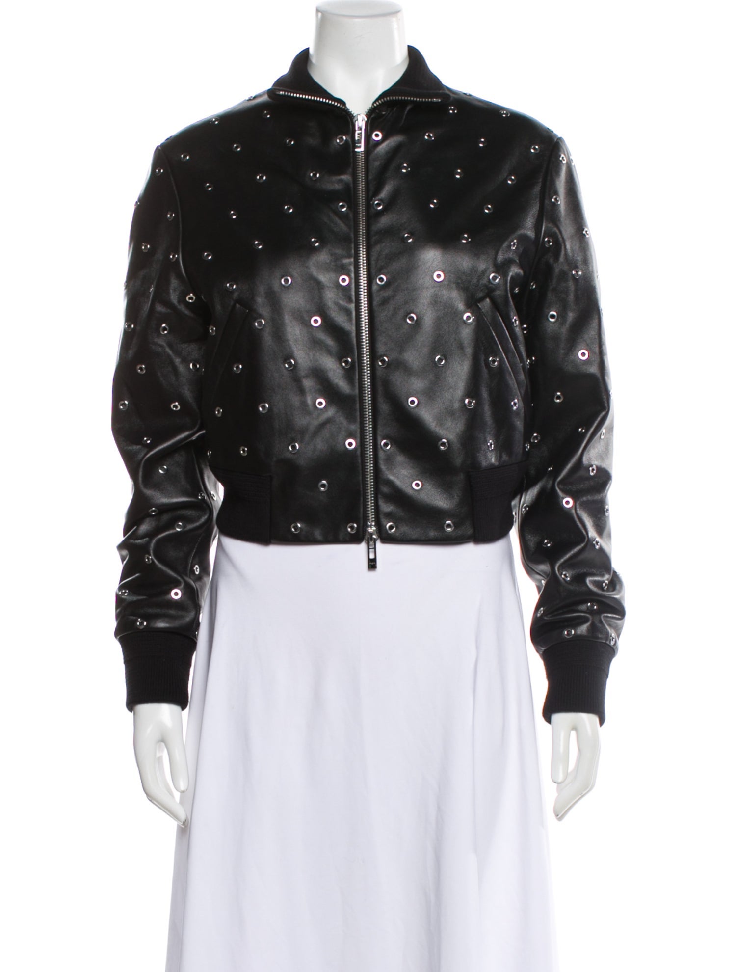 Alaïa 2023 Leather Bomber Jacket