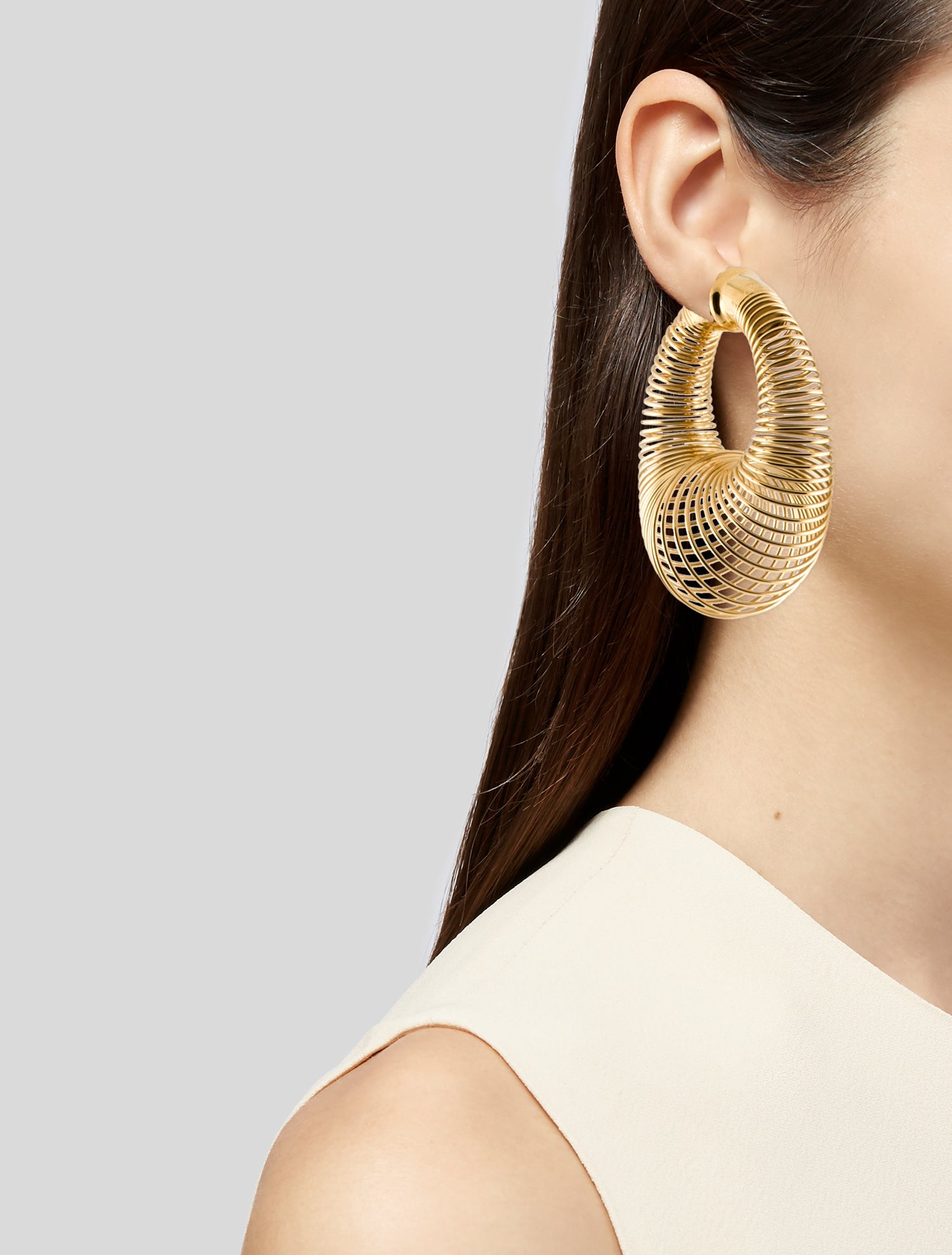 Alaïa Spiral Hoop Earrings