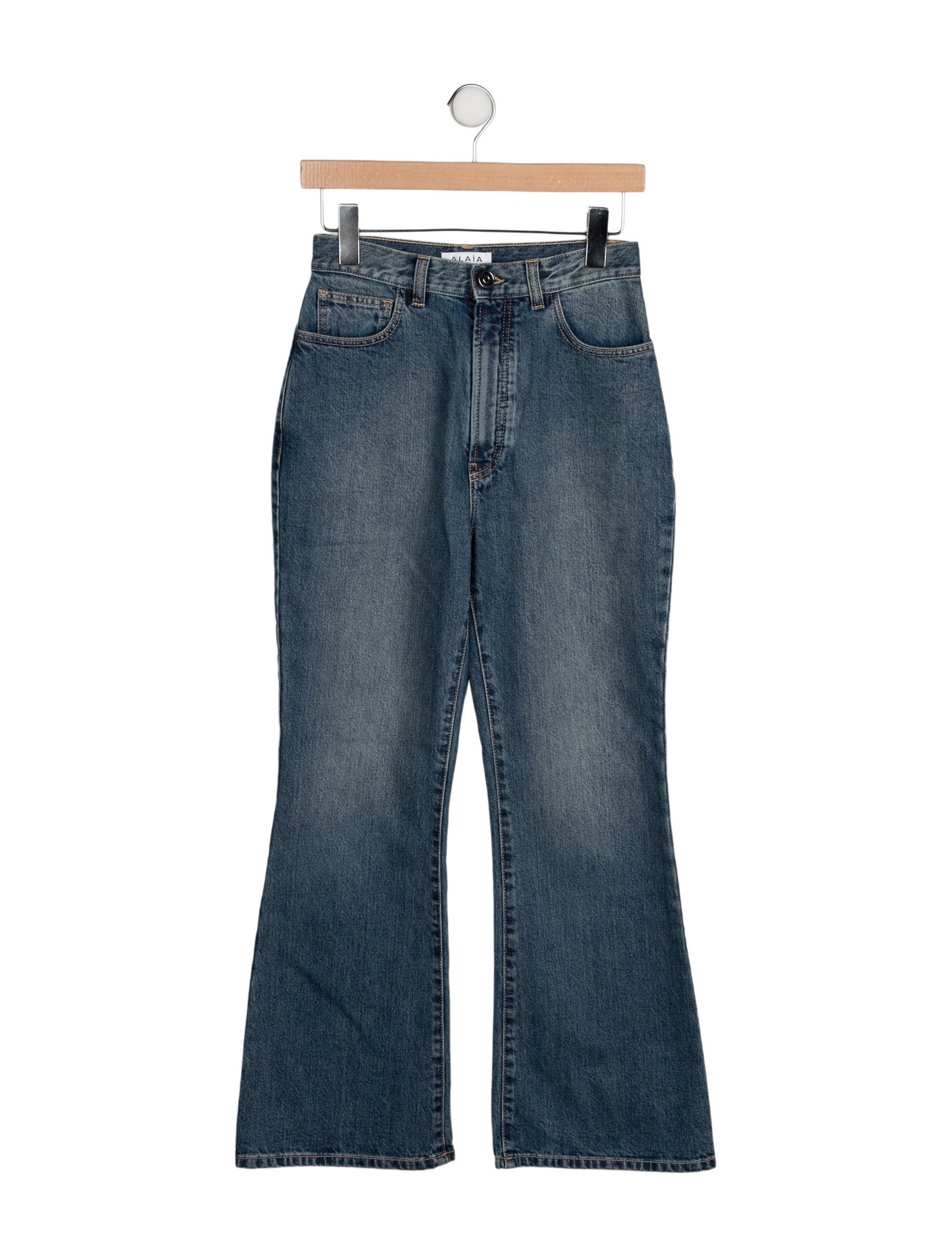 Alaïa High-Rise Wide Leg Jeans