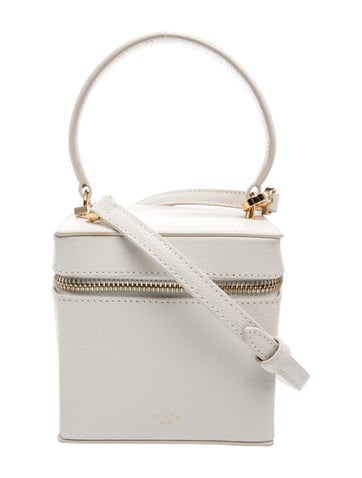 Pre-owned Alaïa Leather Cube Vanity In White