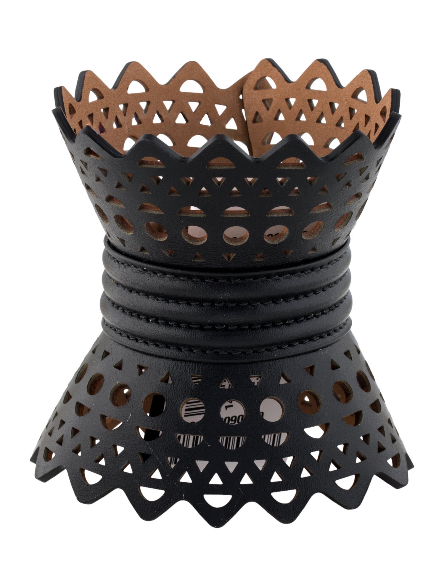 Alaïa Leather Corset Cuff Bracelet w/ Tags