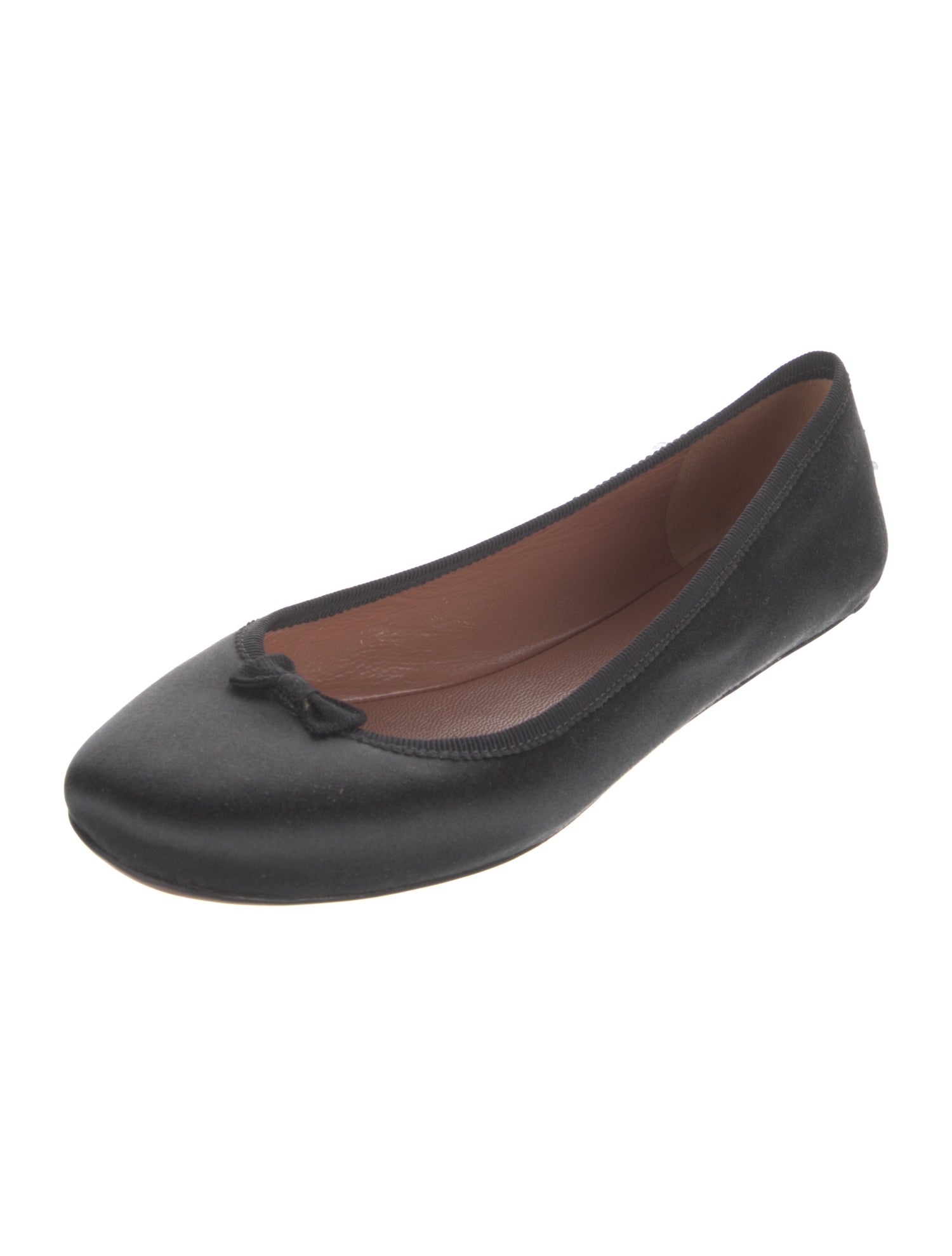 Alaïa Satin Bow Accents Ballet Flats