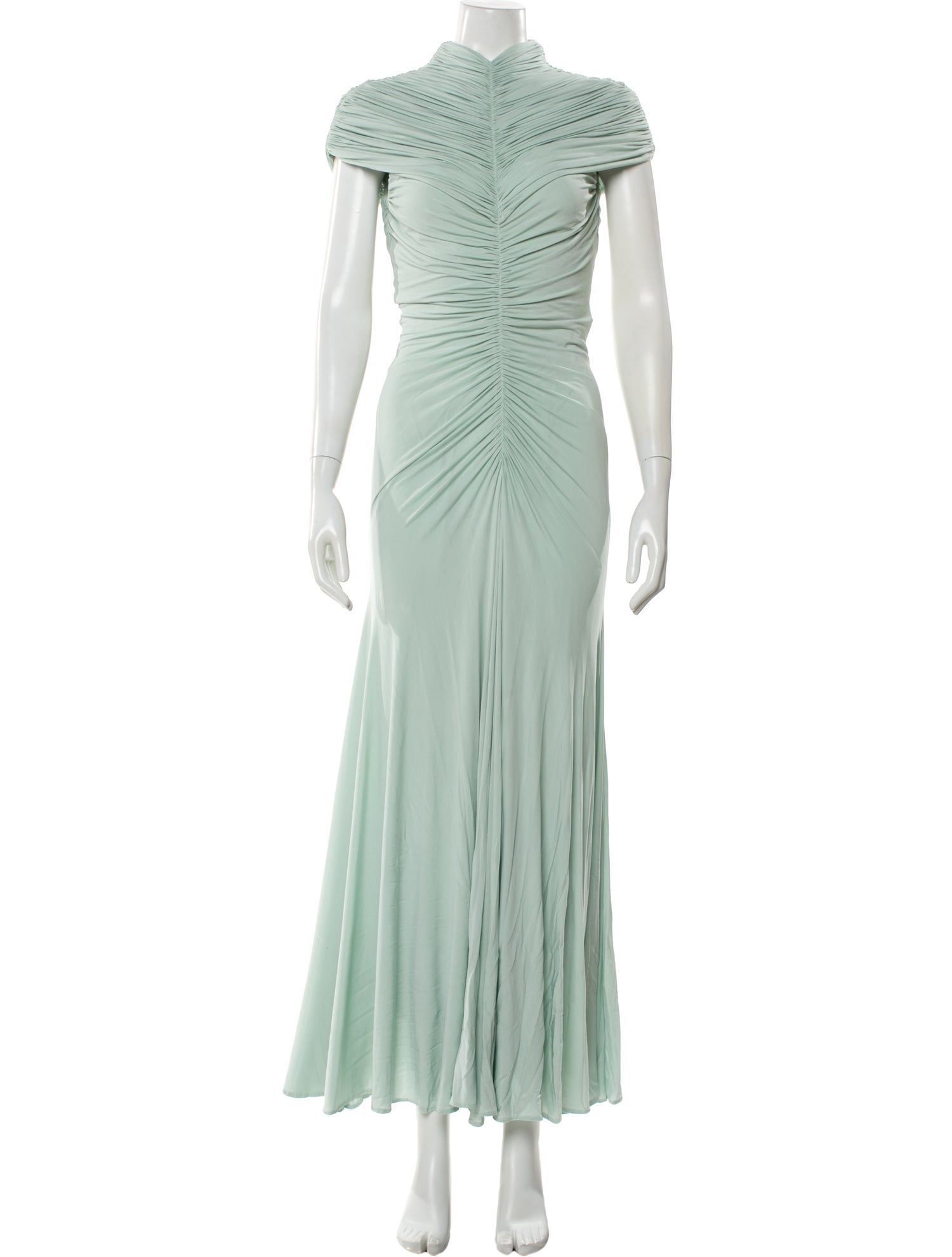 Alaïa Mock Neck Long Dress