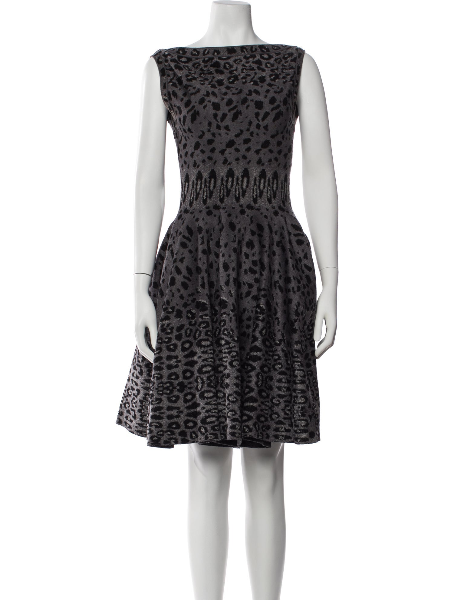 Alaïa Animal Print Knee-Length Dress