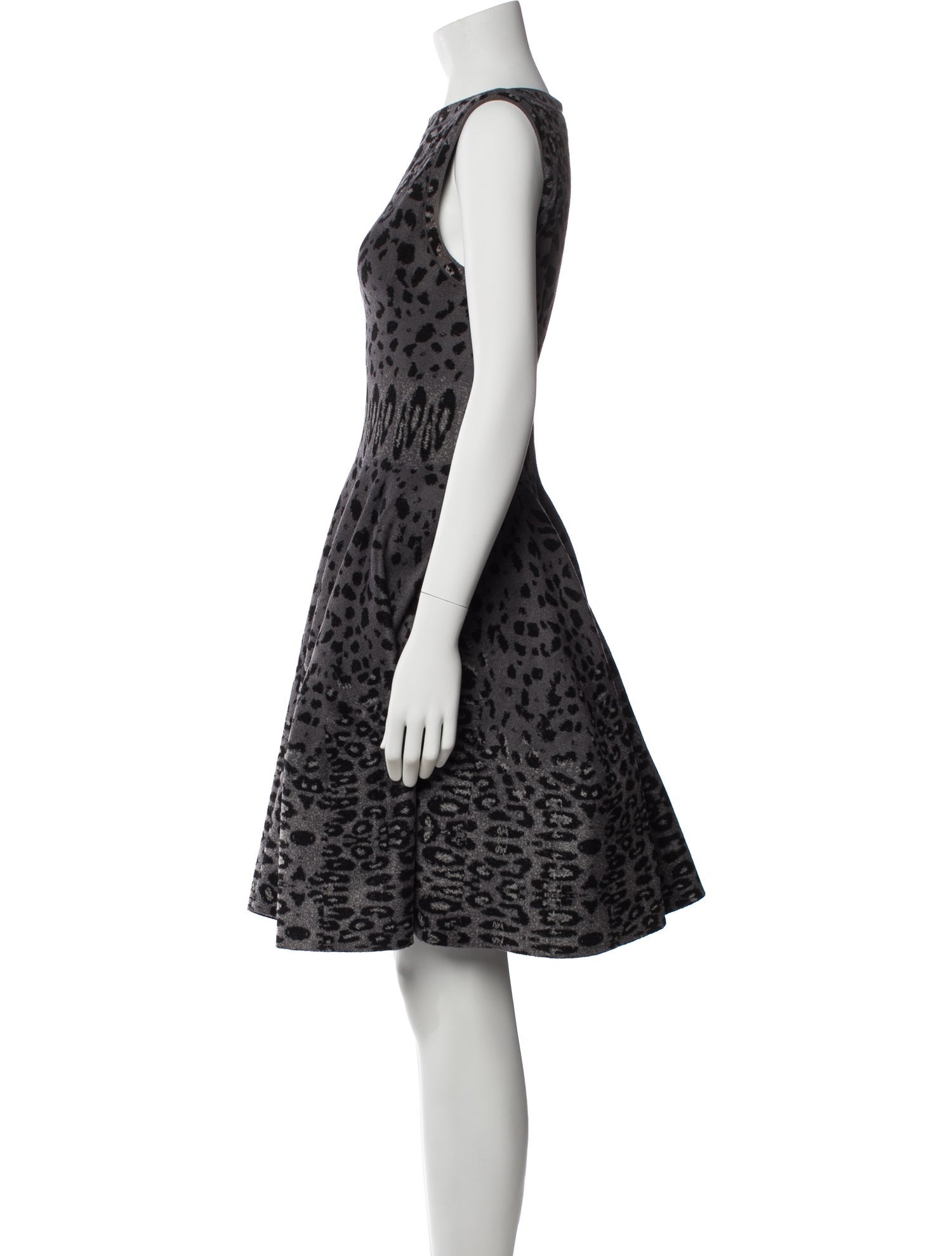 Alaïa Animal Print Knee-Length Dress