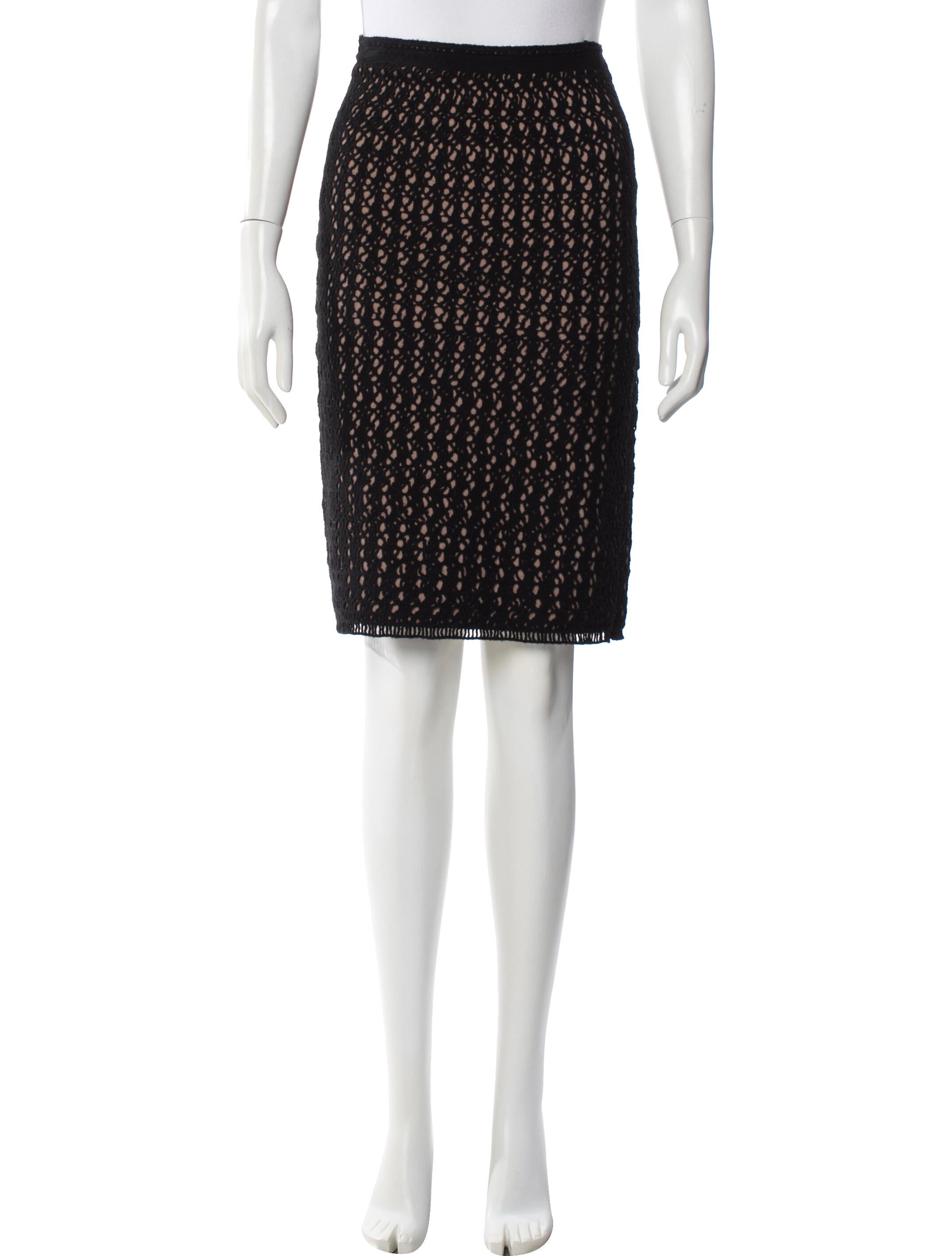 Alaïa Virgin Wool Knee-Length Skirt
