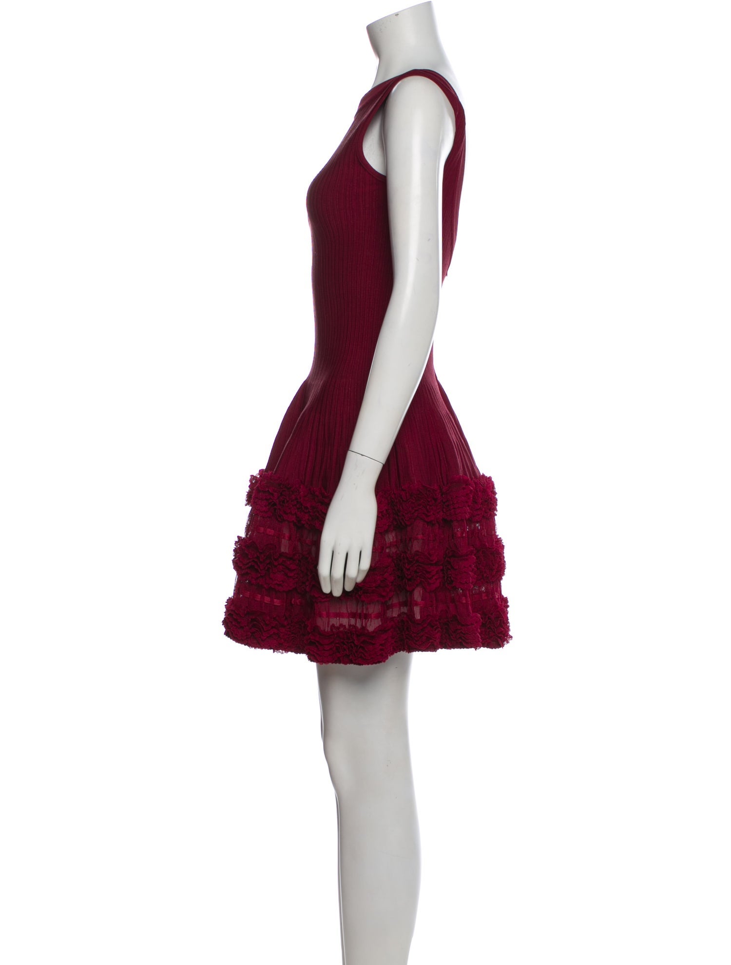 Alaïa Bateau Neckline Mini Dress