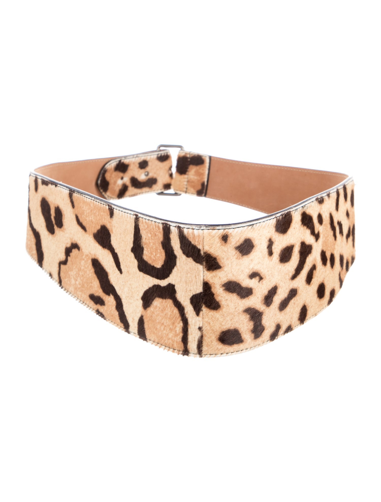 Alaïa Wide Ponyhair Waist Belt