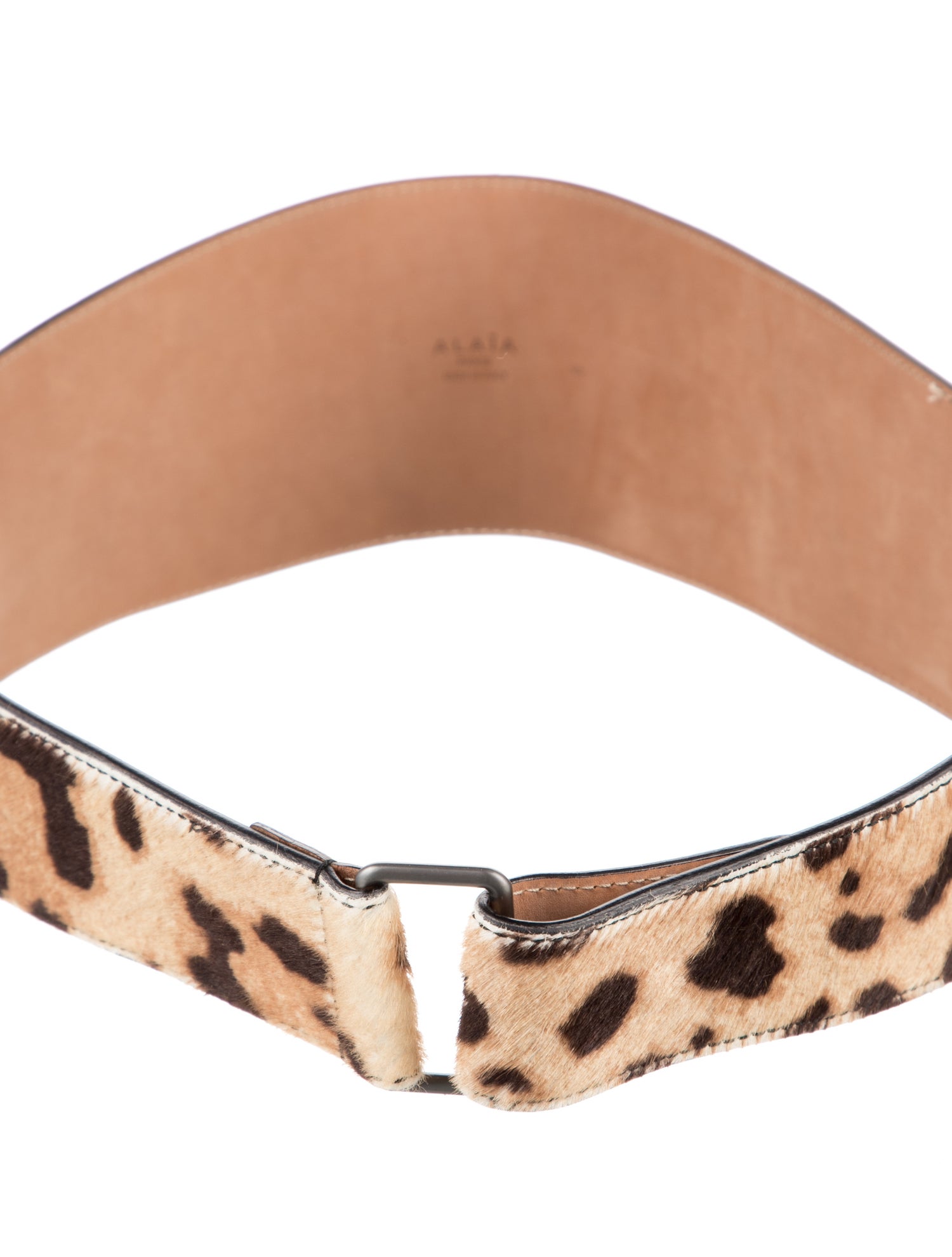 Alaïa Wide Ponyhair Waist Belt