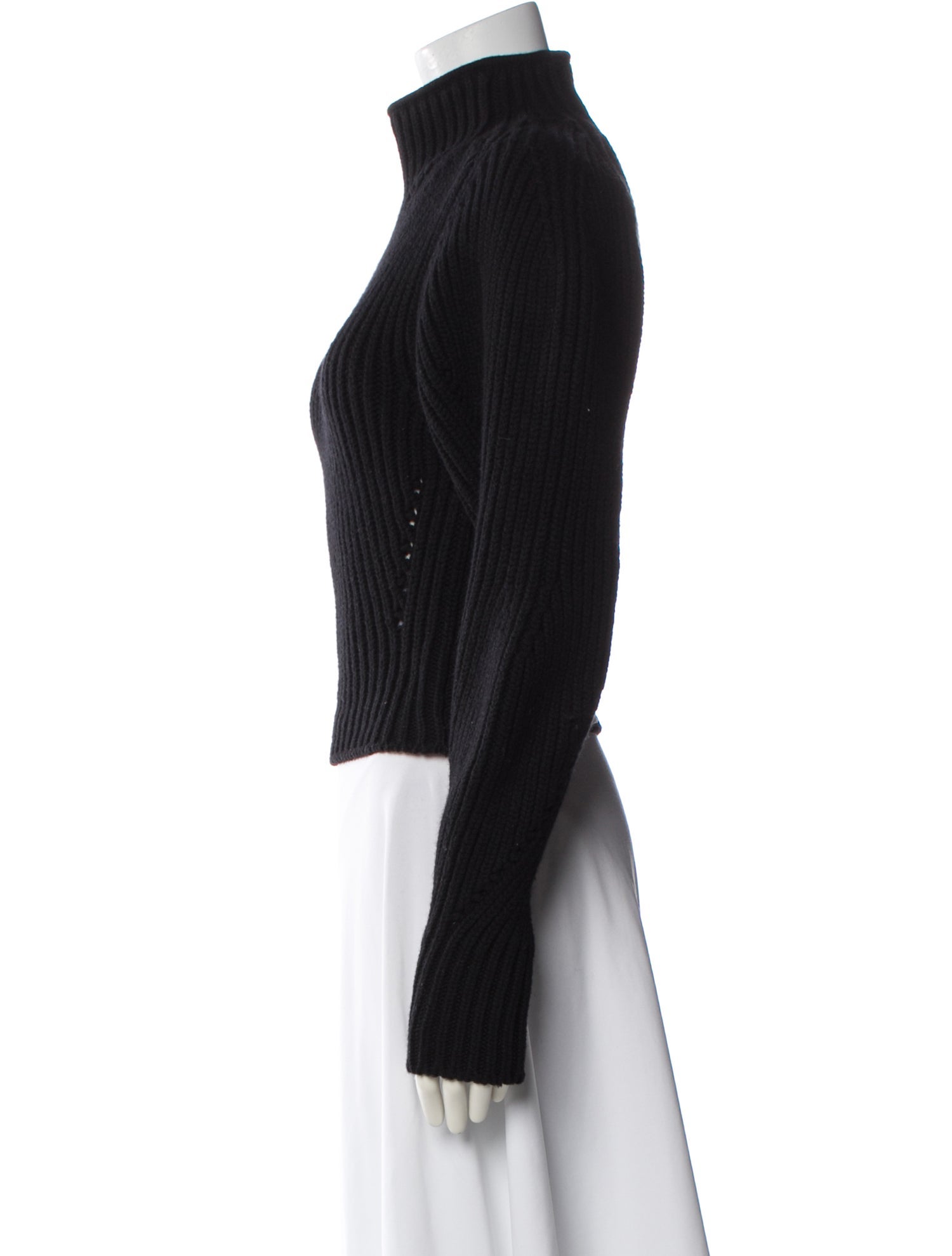 Alaïa Wool Mock Neck Sweater