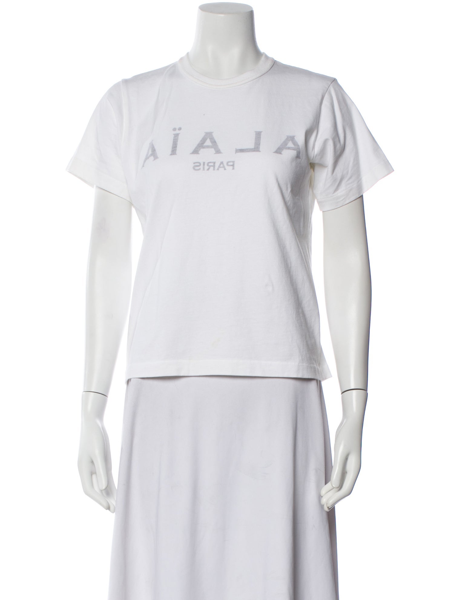 Alaïa Graphic Print Crew Neck T-Shirt