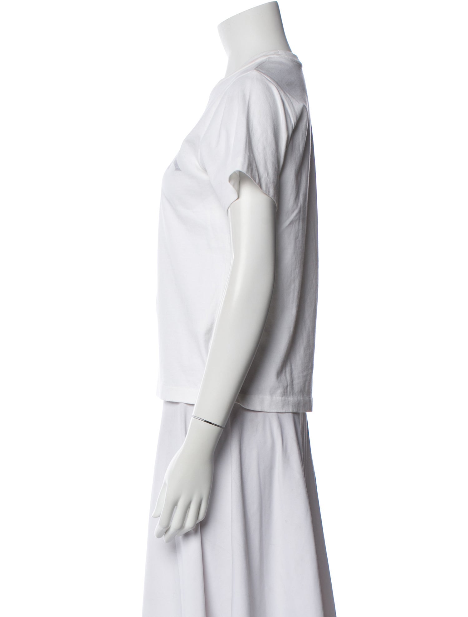 Alaïa Graphic Print Crew Neck T-Shirt