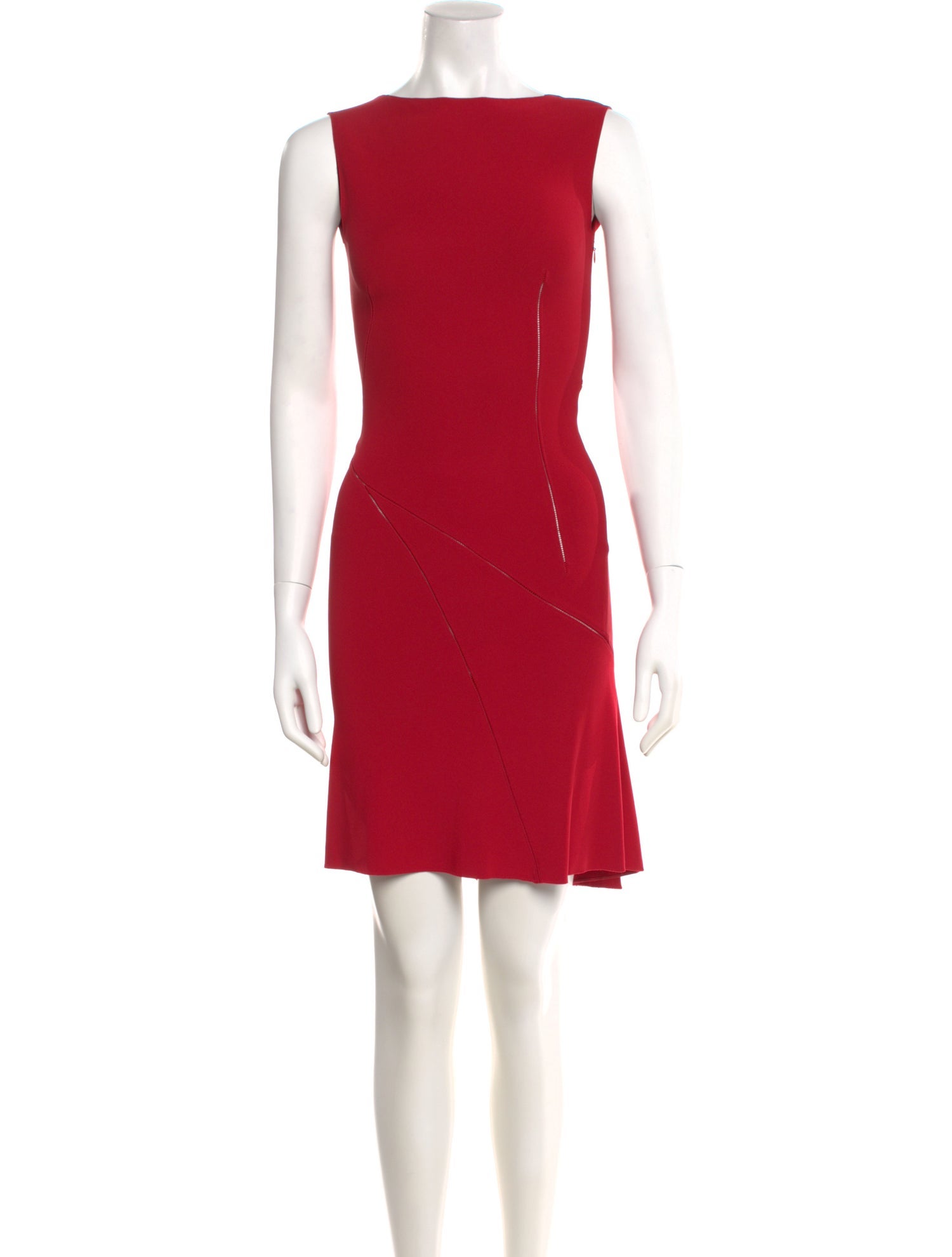 Alaïa Bateau Neckline Knee-Length Dress