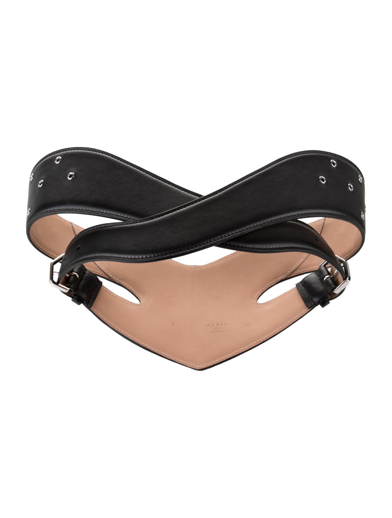 Alaïa Wide Leather Waist Belt