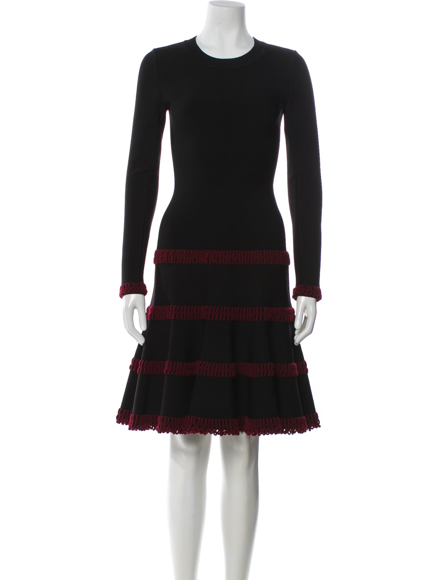 Alaïa Crew Neck Knee-Length Dress w/ Tags