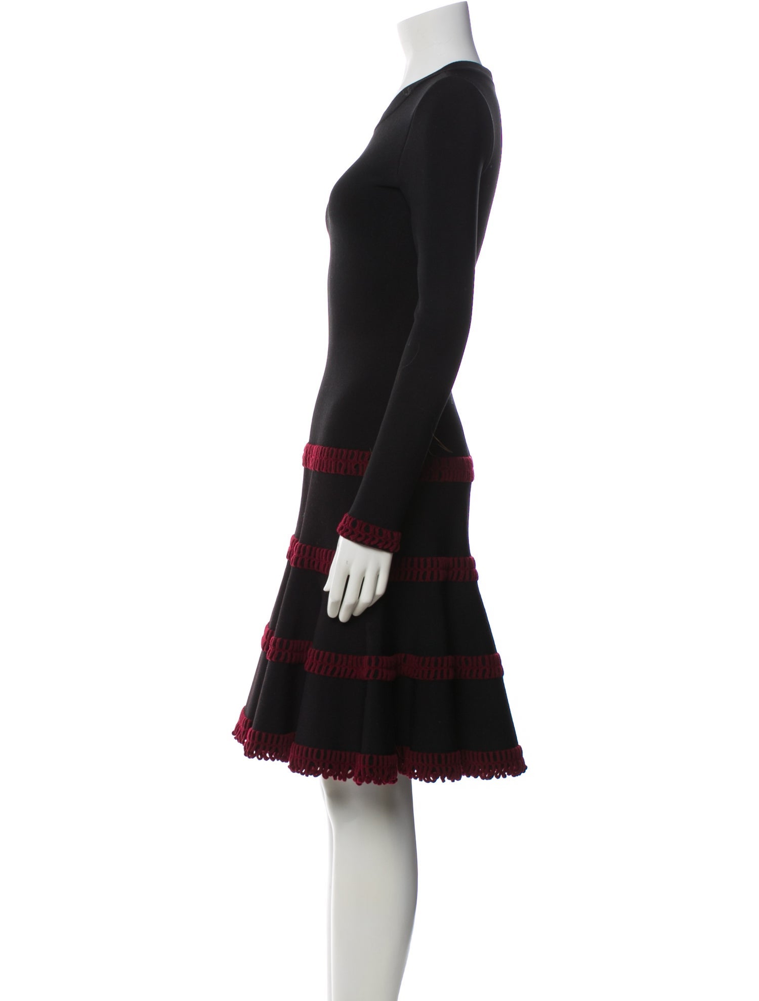 Alaïa Crew Neck Knee-Length Dress w/ Tags