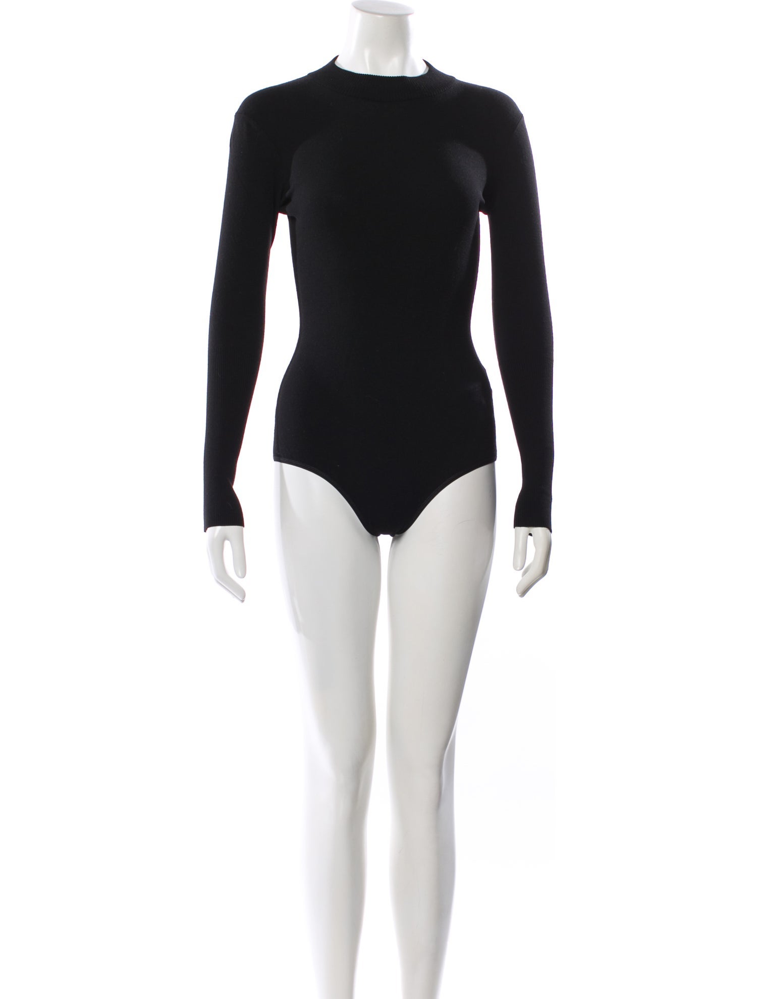 Alaïa Wool Mock Neck Bodysuit