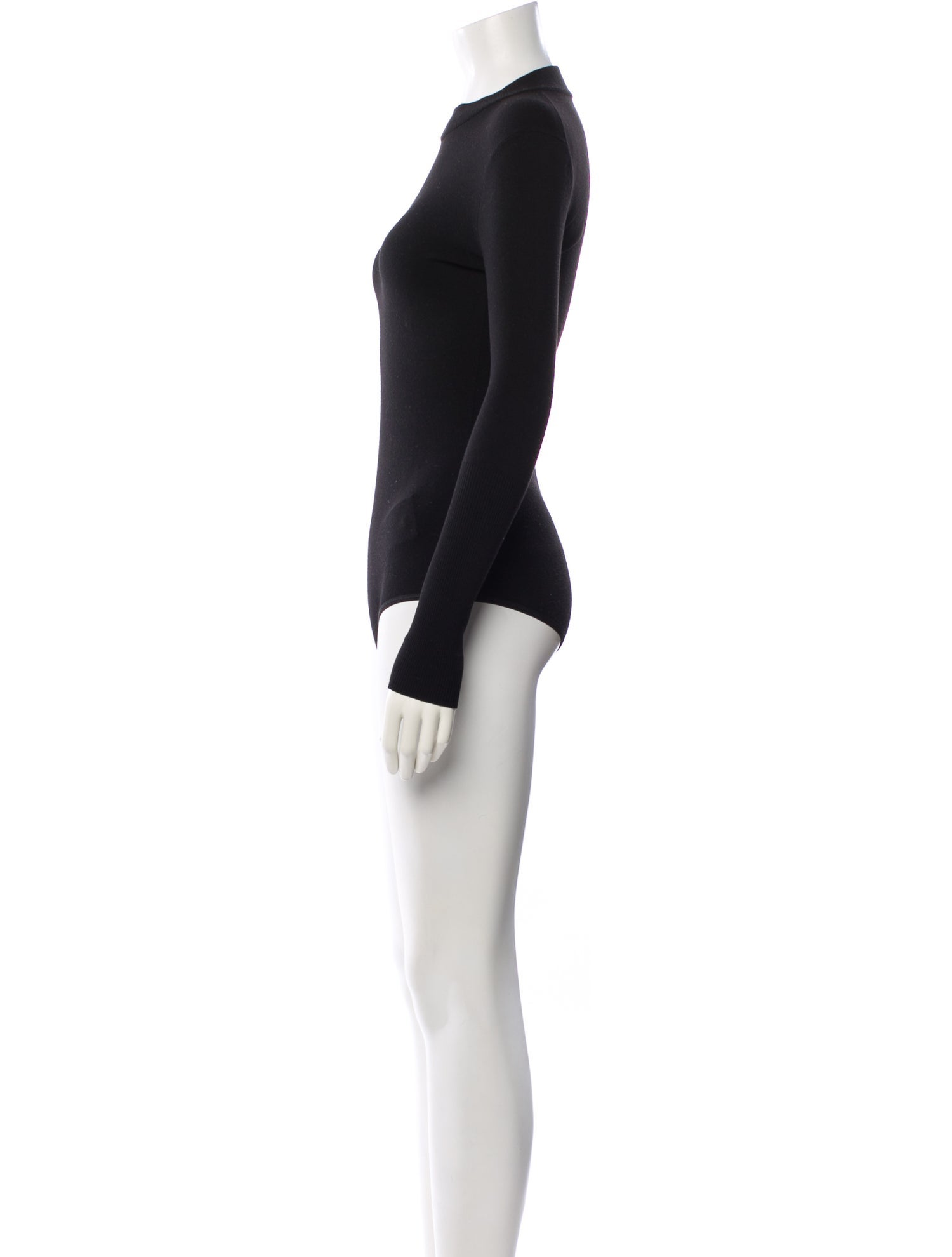 Alaïa Wool Mock Neck Bodysuit